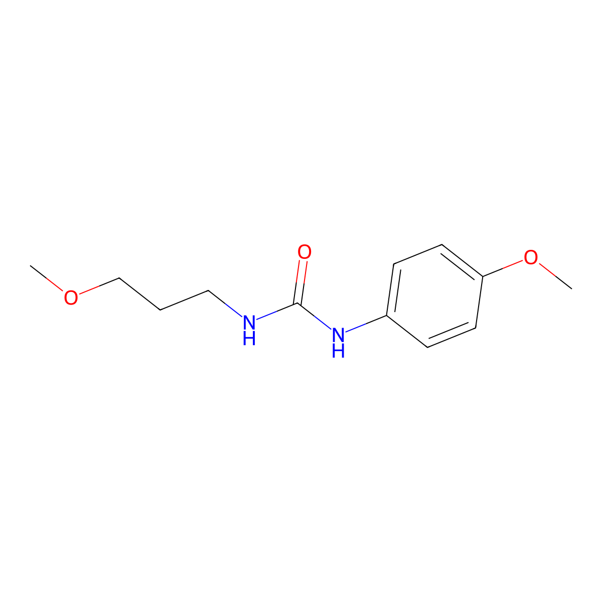 1-(4-Methoxyphenyl)-3-(3-methoxypropyl)urea molecular structure, CAS 708216-47-1