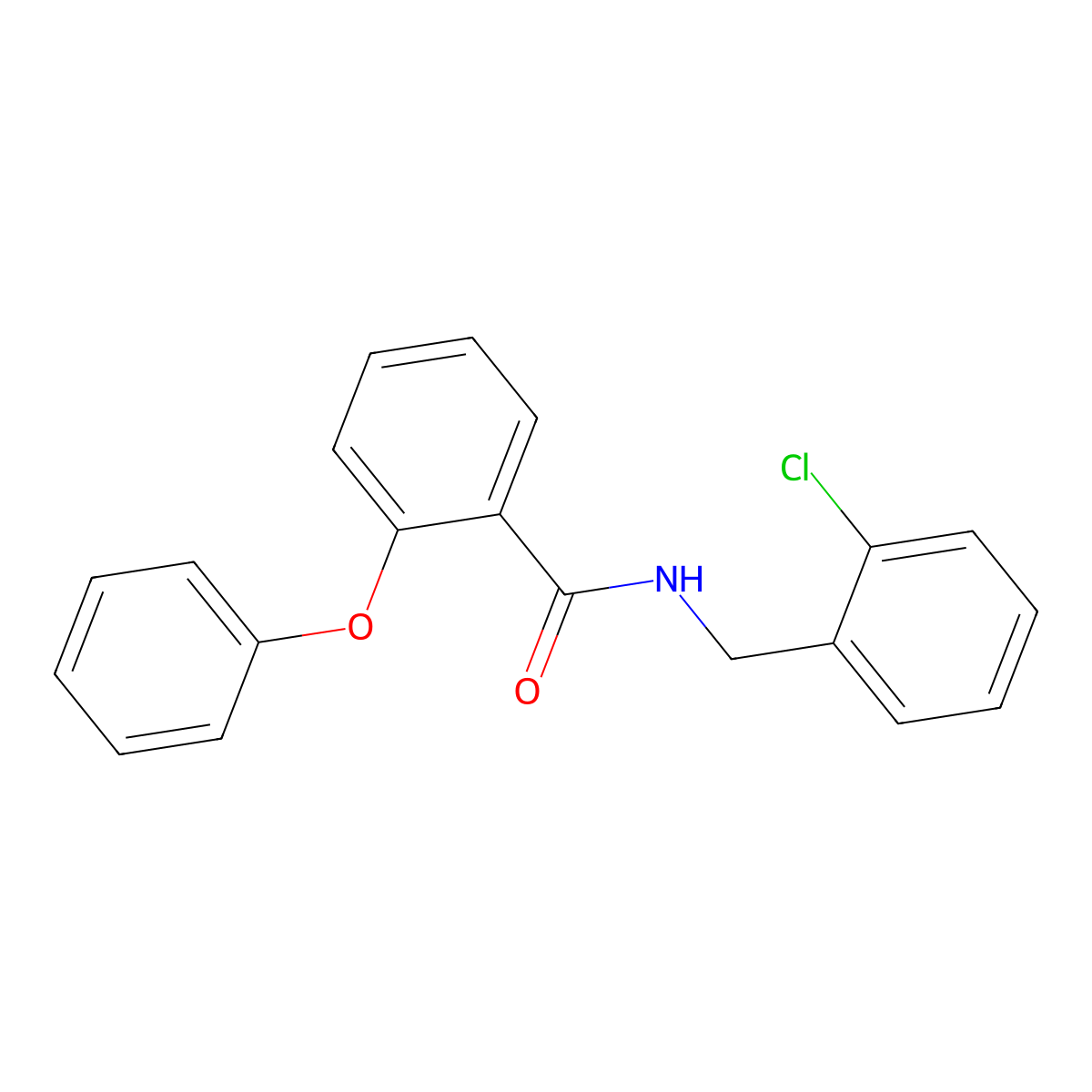 N-[(2-chlorophenyl)methyl]-2-phenoxybenzamide molecular structure, CAS 708220-34-2