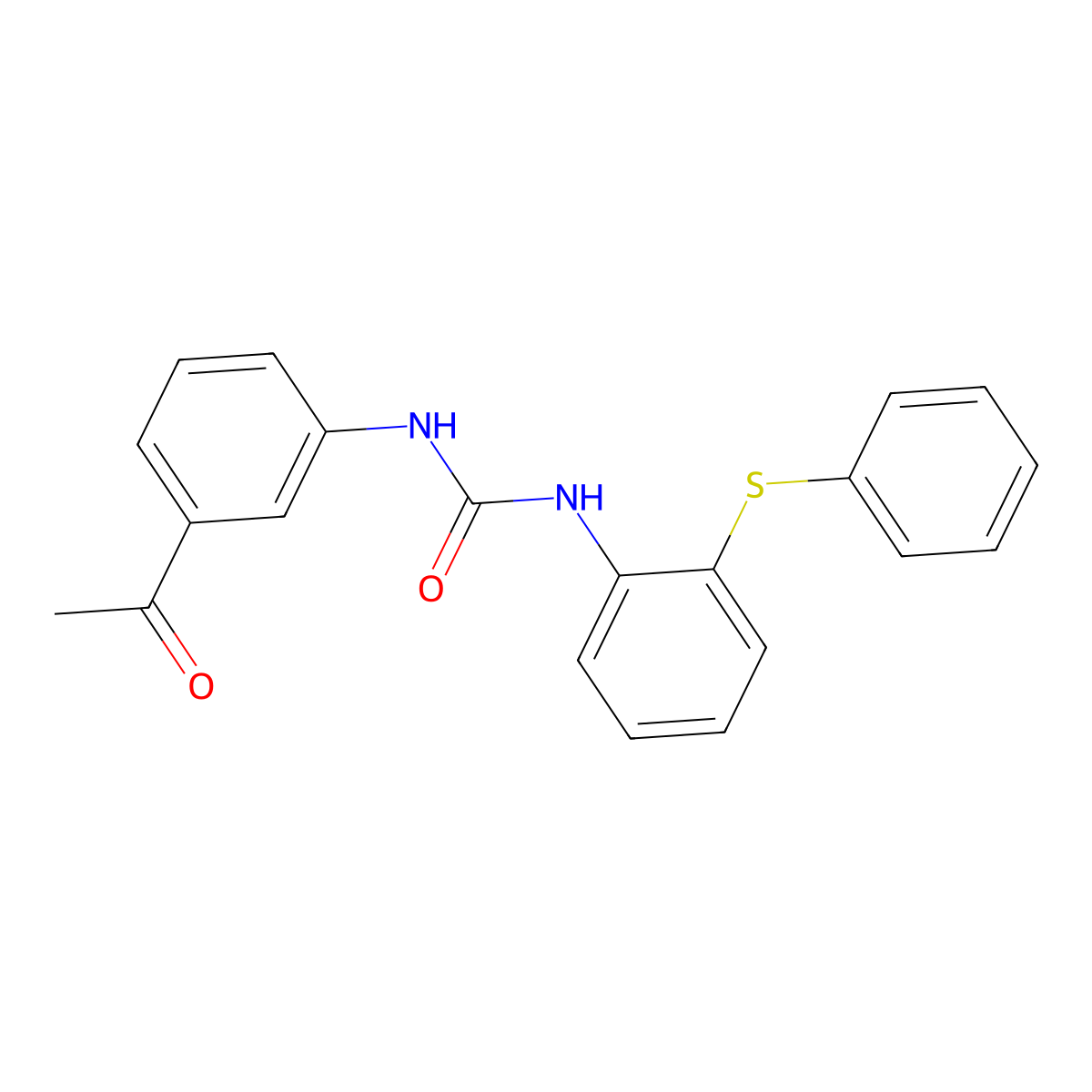 1-(3-Acetylphenyl)-3-(2-phenylsulfanylphenyl)urea molecular structure, CAS 708223-46-5