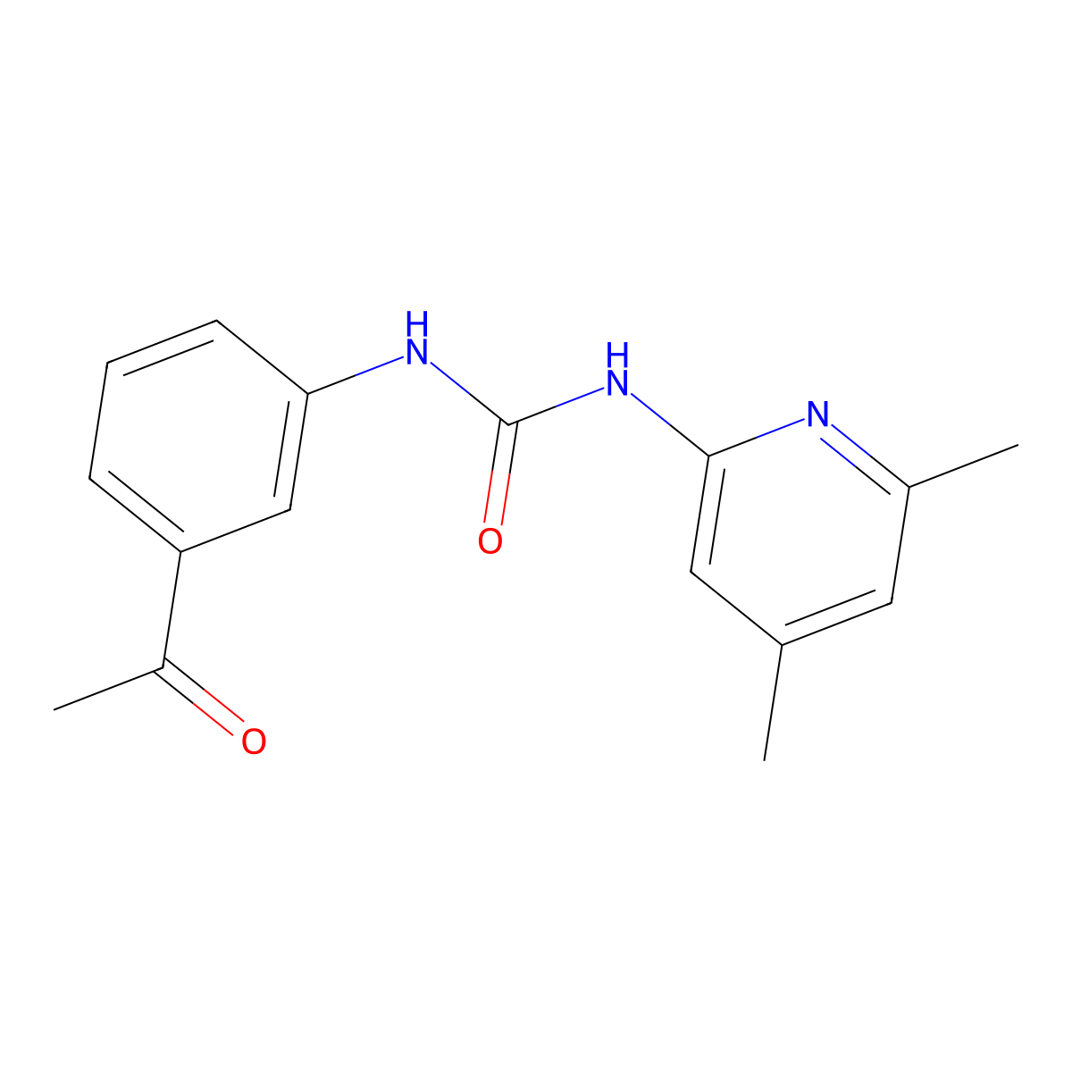 1-(3-Acetylphenyl)-3-(4,6-dimethylpyridin-2-yl)urea molecular structure, CAS 708224-31-1