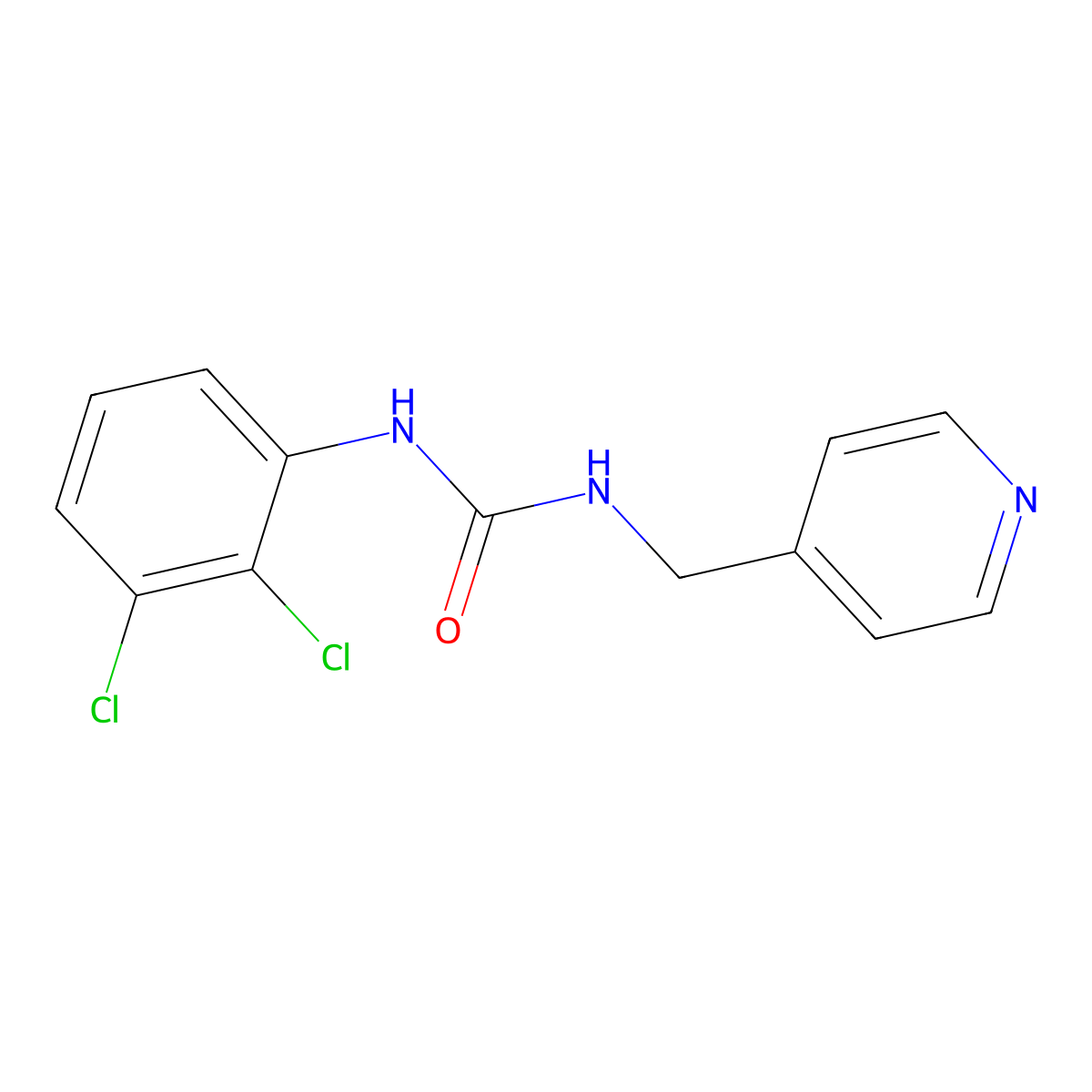 1-(2,3-Dichlorophenyl)-3-(pyridin-4-ylmethyl)urea molecular structure, CAS 708227-22-9