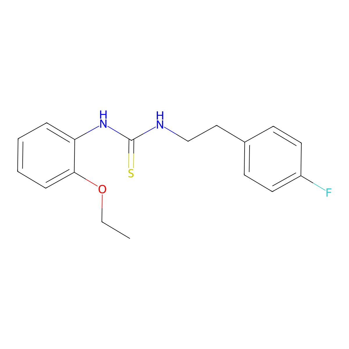1-(2-Ethoxyphenyl)-3-[2-(4-fluorophenyl)ethyl]thiourea molecular structure, CAS 708228-03-9