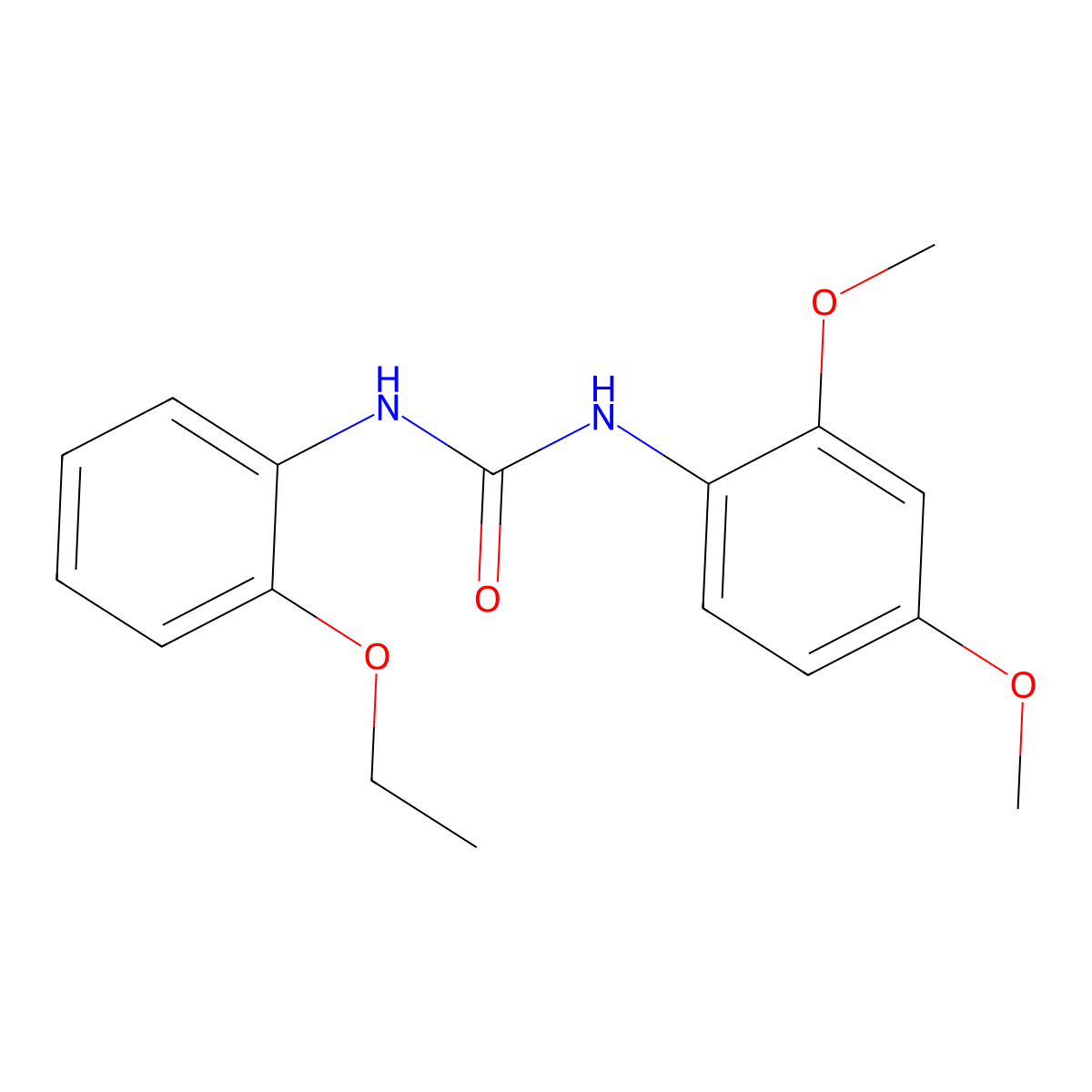 1-(2,4-Dimethoxyphenyl)-3-(2-ethoxyphenyl)urea molecular structure, CAS 708236-35-5