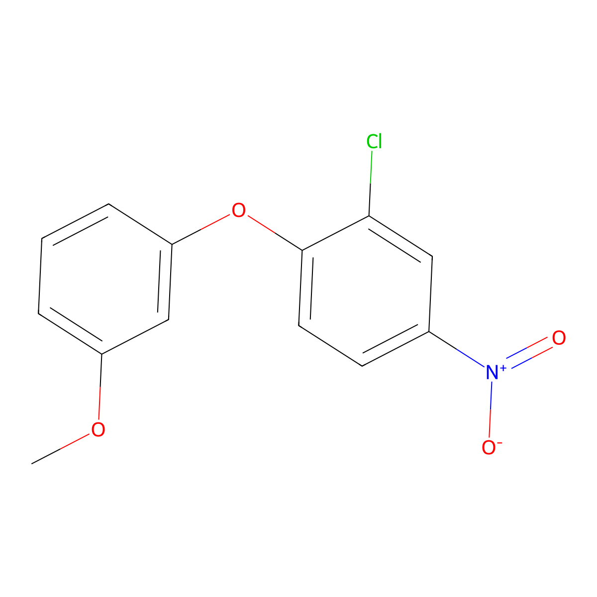 2-Chloro-1-(3-methoxyphenoxy)-4-nitrobenzene molecular structure, CAS 708238-38-4