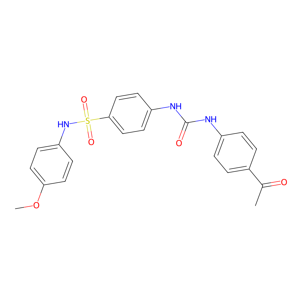 1-(4-Acetylphenyl)-3-[4-[(4-methoxyphenyl)sulfamoyl]phenyl]urea molecular structure, CAS 708238-48-6
