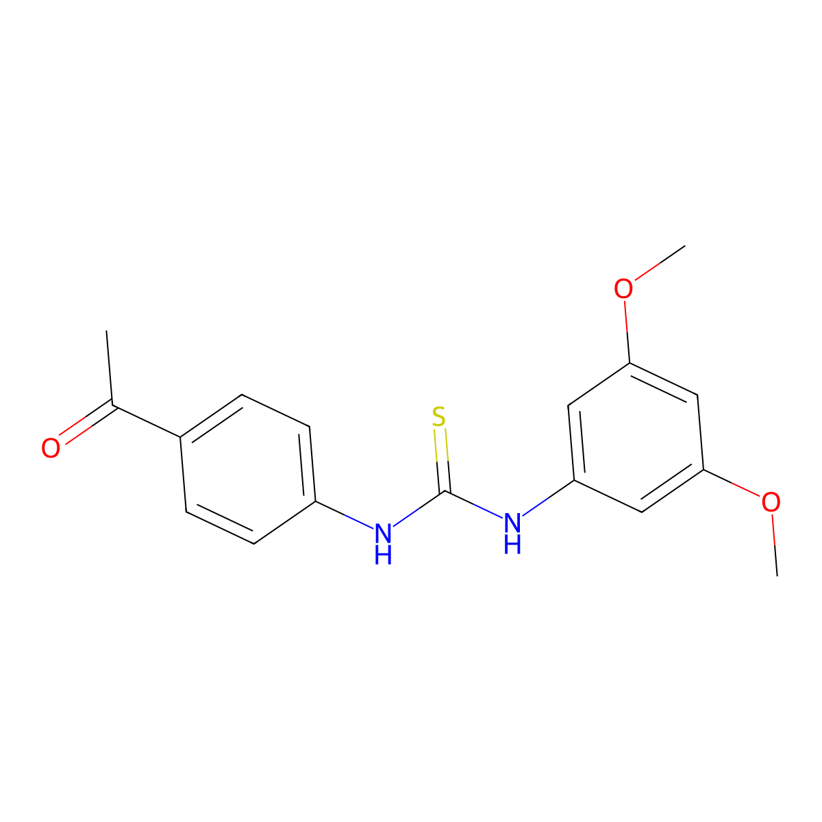 1-(4-Acetylphenyl)-3-(3,5-dimethoxyphenyl)thiourea molecular structure, CAS 708238-61-3