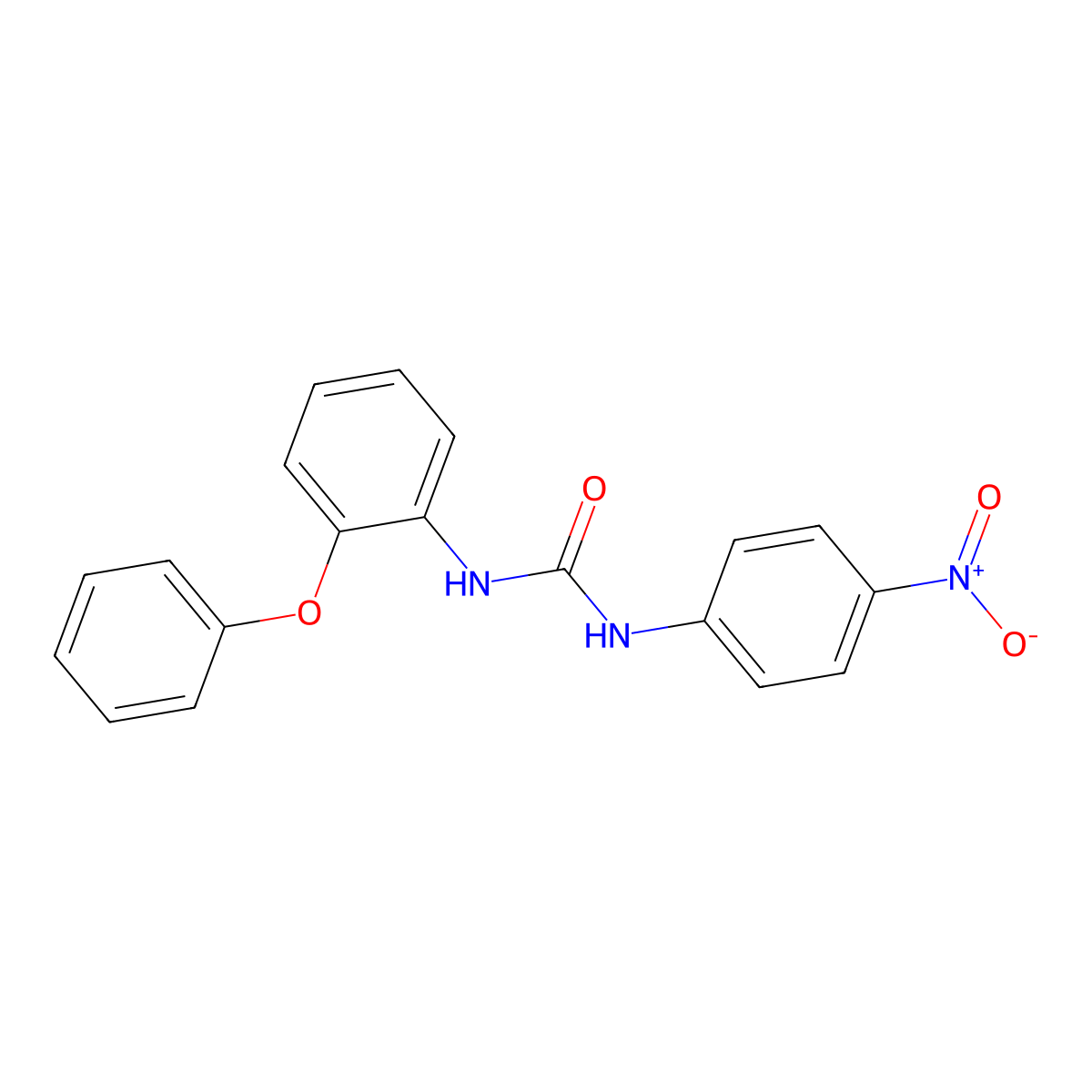 1-(4-Nitrophenyl)-3-(2-phenoxyphenyl)urea molecular structure, CAS 708239-53-6
