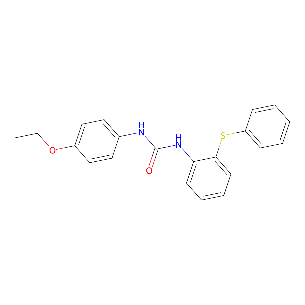 1-(4-Ethoxyphenyl)-3-(2-phenylsulfanylphenyl)urea molecular structure, CAS 708246-79-1