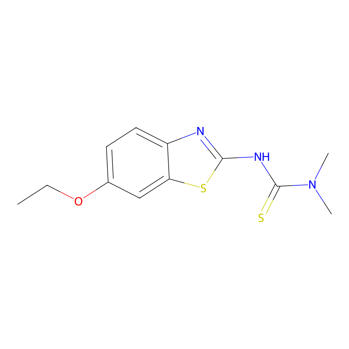 3-(6-Ethoxy-1,3-benzothiazol-2-yl)-1,1-dimethylthiourea molecular structure, CAS 708248-26-4