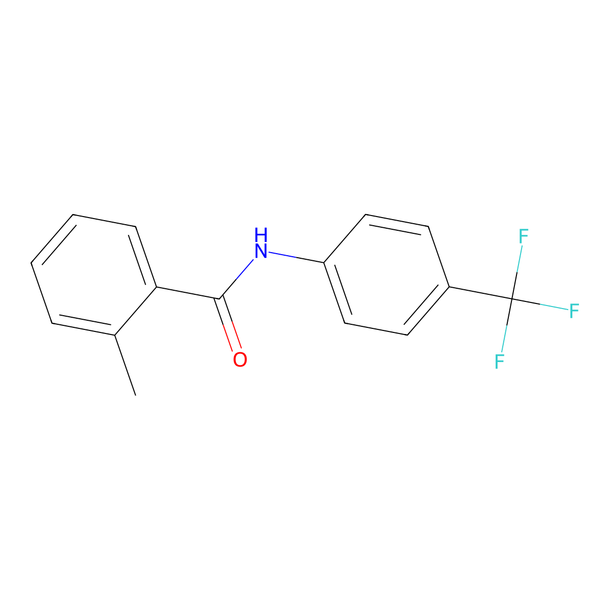 2-methyl-N-[4-(trifluoromethyl)phenyl]benzamide molecular structure, CAS 708248-47-9