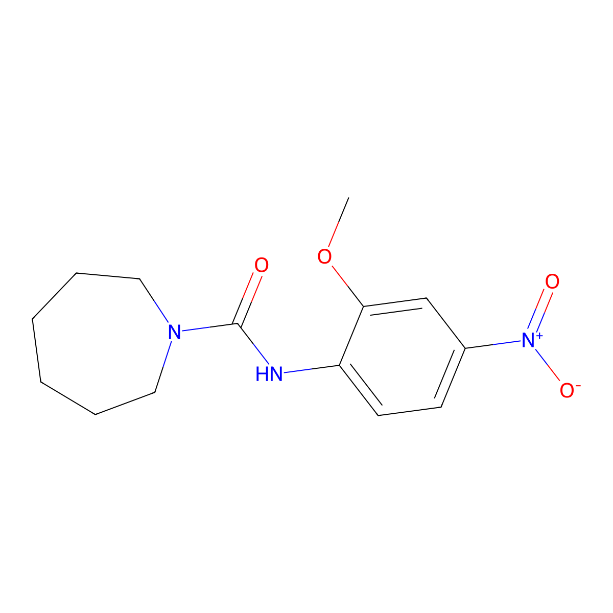 N-(2-methoxy-4-nitrophenyl)azepane-1-carboxamide molecular structure, CAS 708248-59-3