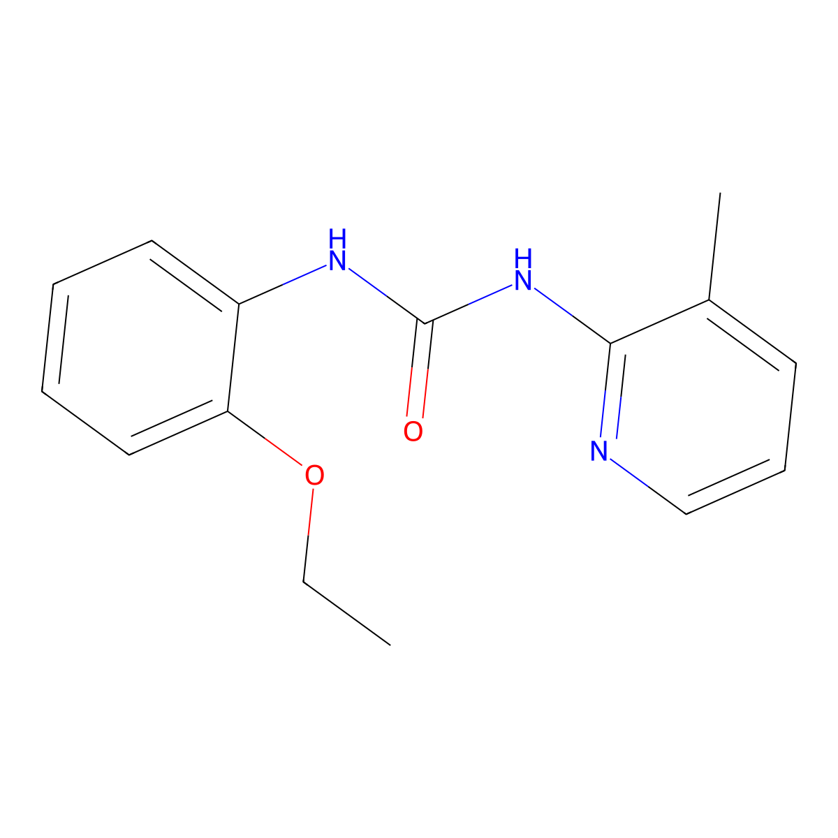 1-(2-Ethoxyphenyl)-3-(3-methylpyridin-2-yl)urea molecular structure, CAS 708248-90-2