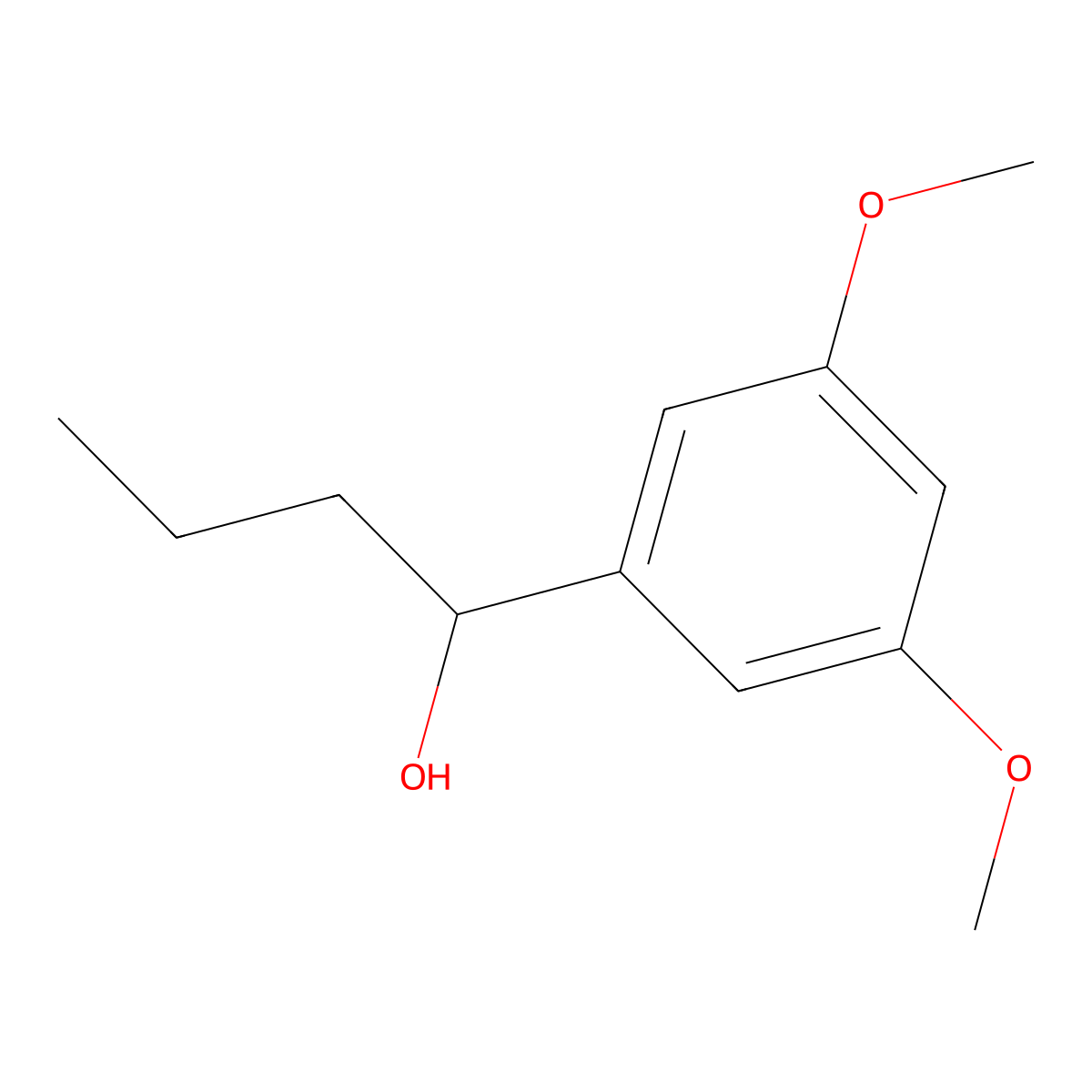 1-(3,5-Dimethoxyphenyl)-1-butanol molecular structure, CAS 708253-29-6