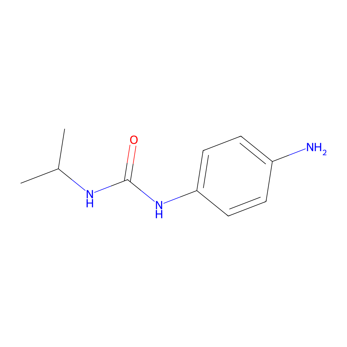 1-(4-Aminophenyl)-3-(propan-2-yl)urea molecular structure, CAS 70826-93-6