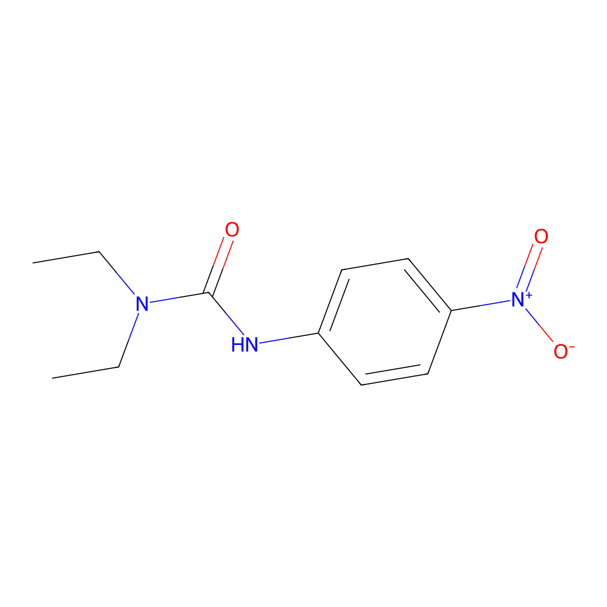 1,1-Diethyl-3-(4-nitrophenyl)urea molecular structure, CAS 70826-95-8