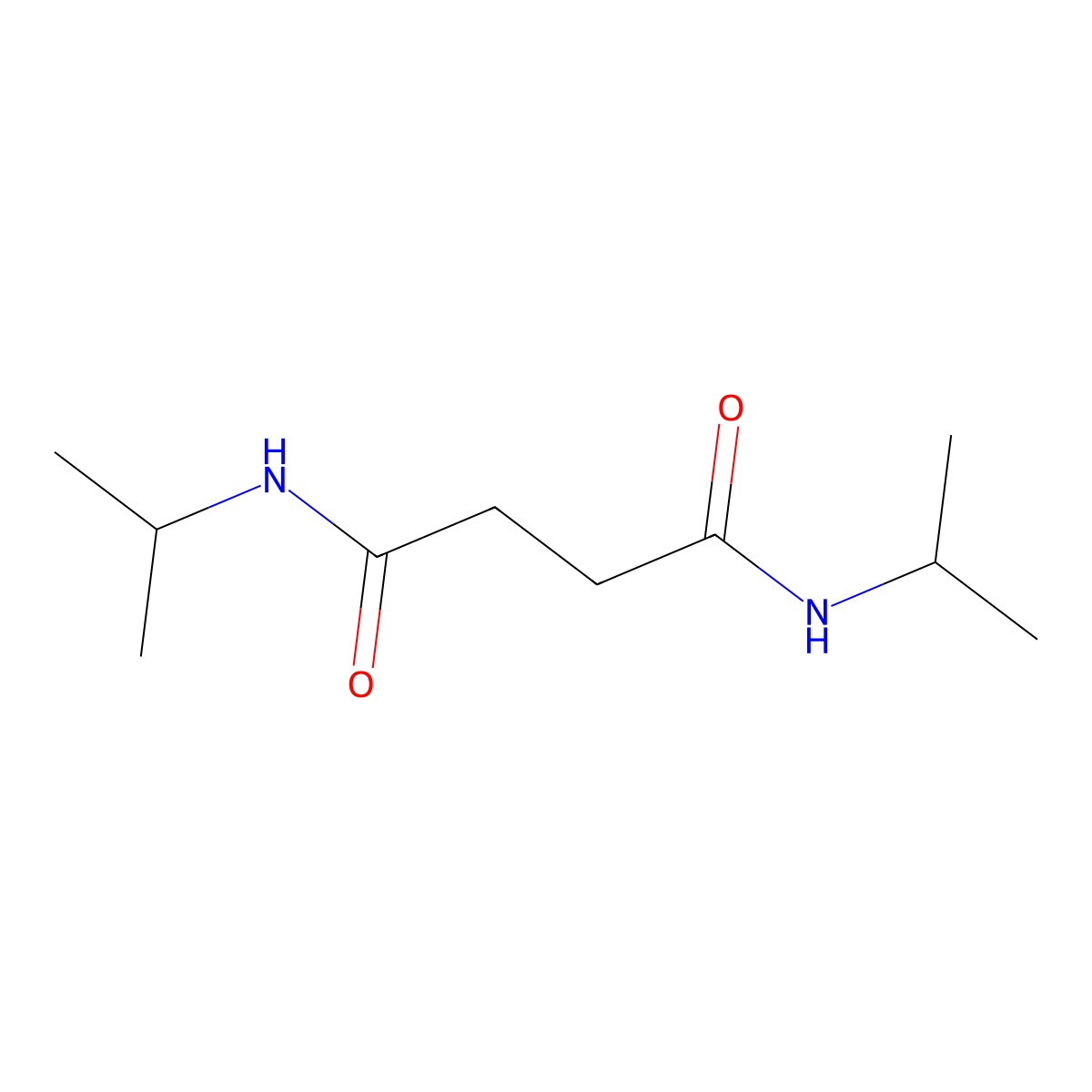 N,N'-di(propan-2-yl)butanediamide molecular structure, CAS 70827-67-7