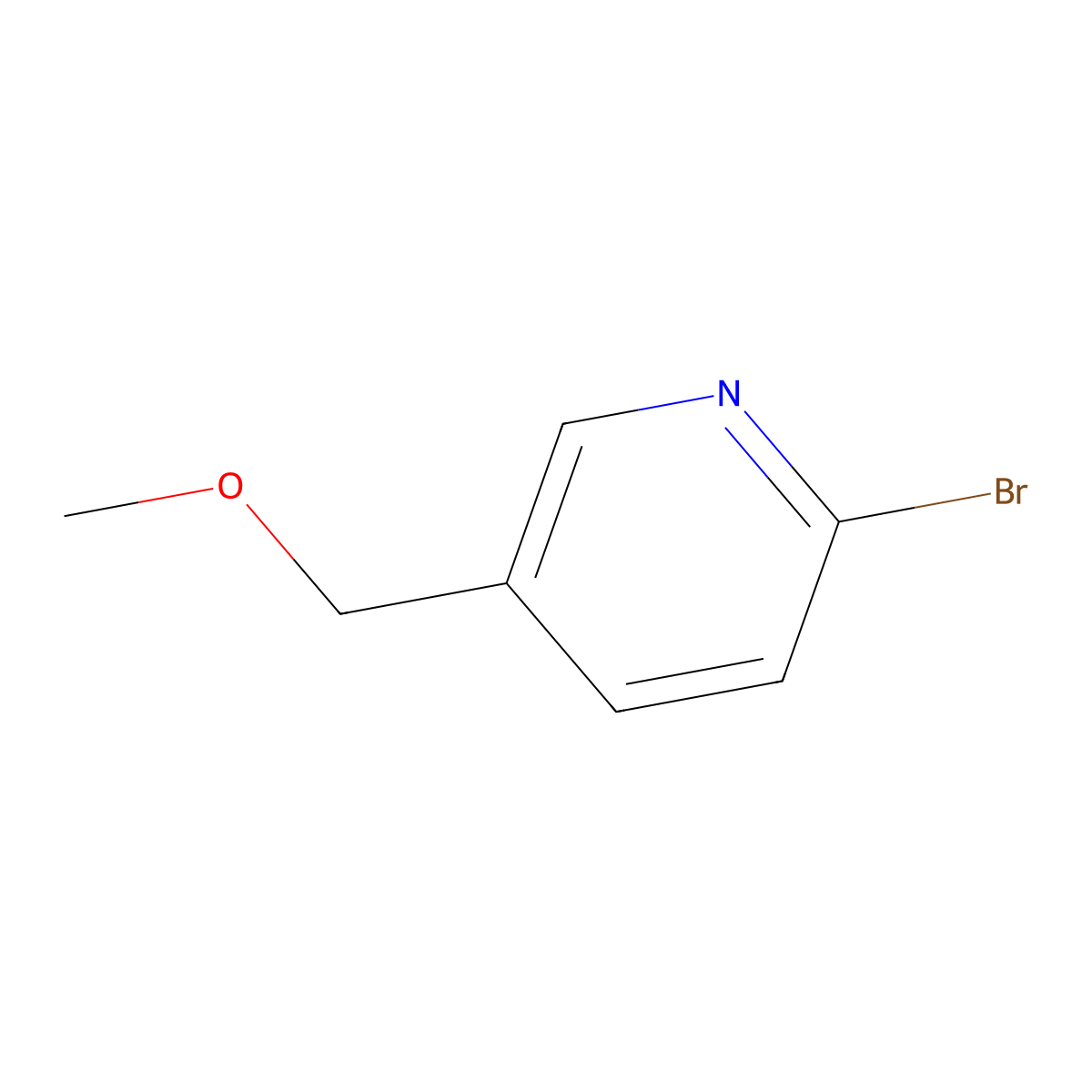 2-Bromo-5-(methoxymethyl)pyridine molecular structure, CAS 708273-70-5