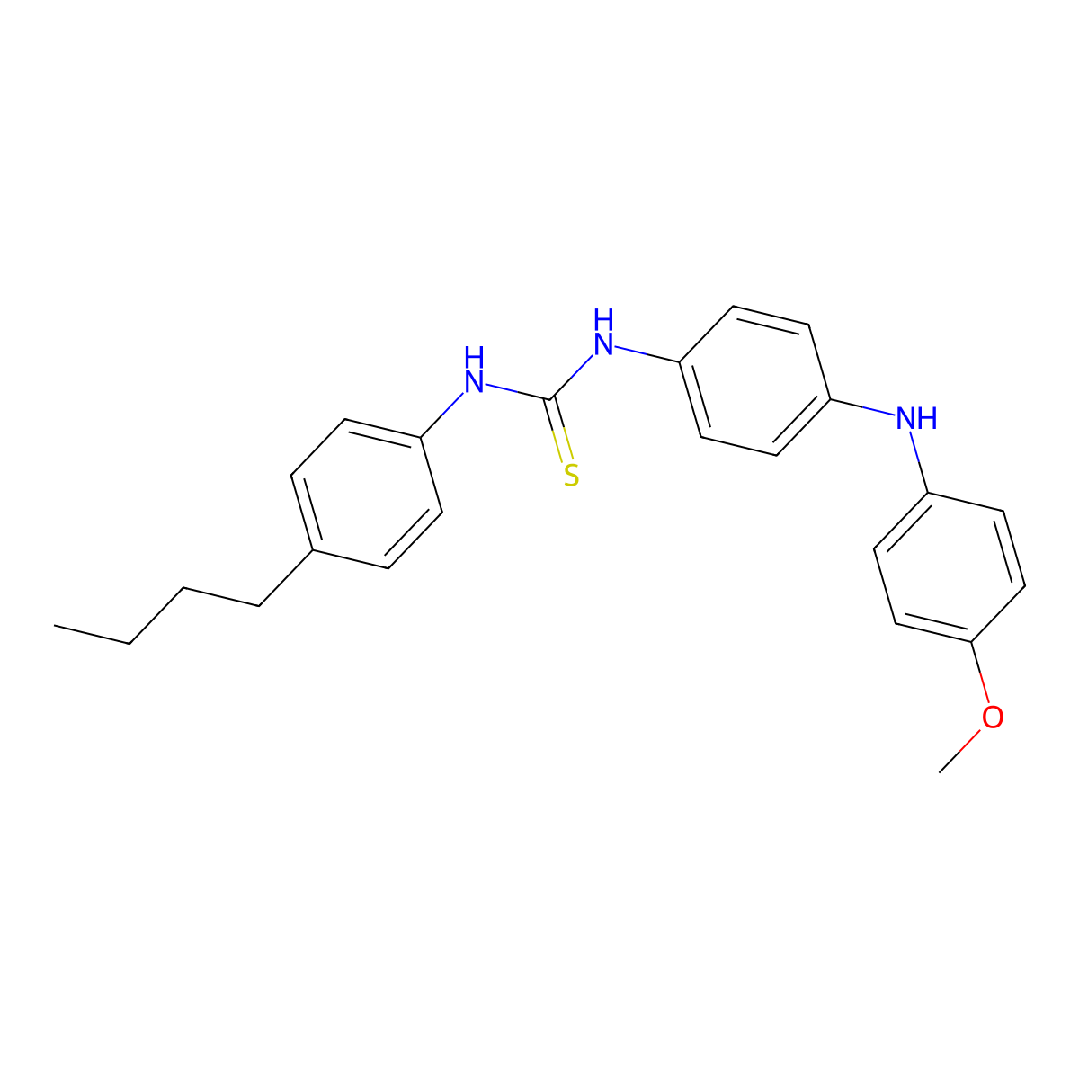 1-(4-Butylphenyl)-3-[4-(4-methoxyanilino)phenyl]thiourea molecular structure, CAS 708279-53-2