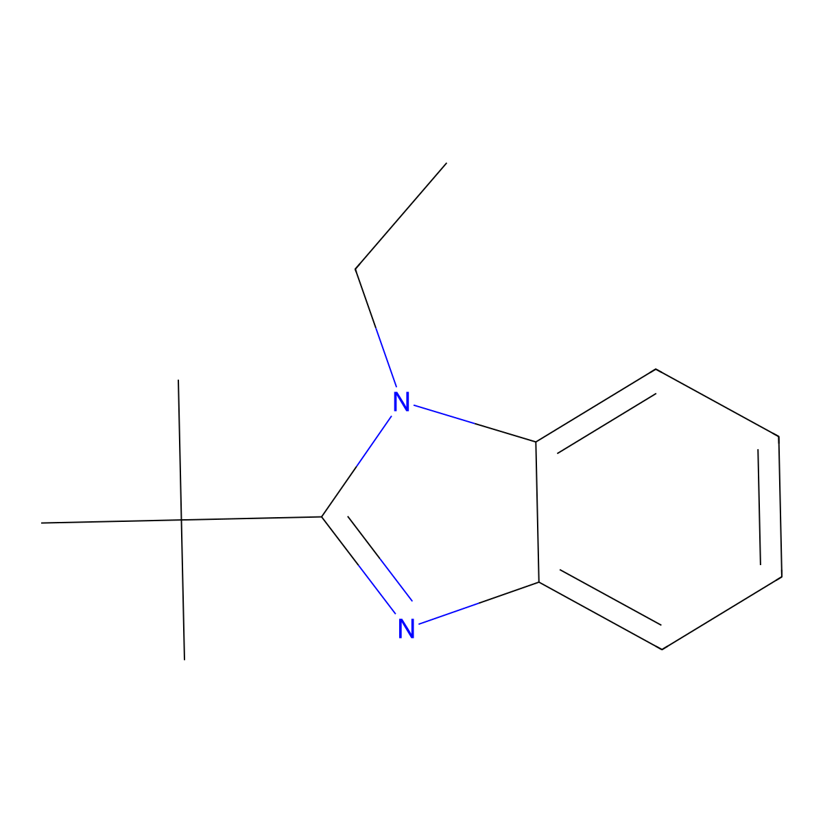 2-(tert-Butyl)-1-ethyl-1H-benzo[d]imidazole molecular structure, CAS 708282-22-8