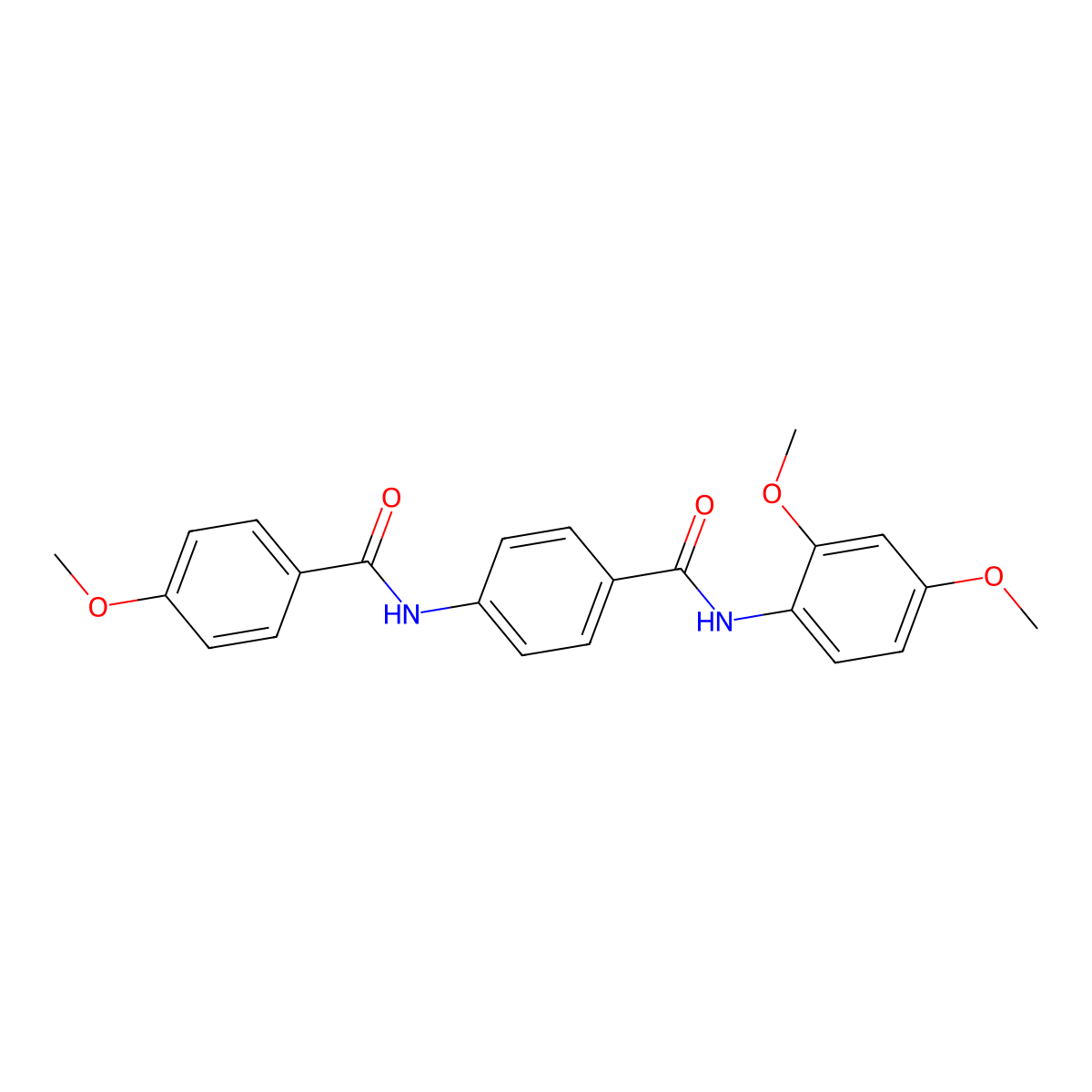 N-(2,4-dimethoxyphenyl)-4-[(4-methoxybenzoyl)amino]benzamide molecular structure, CAS 708284-63-3