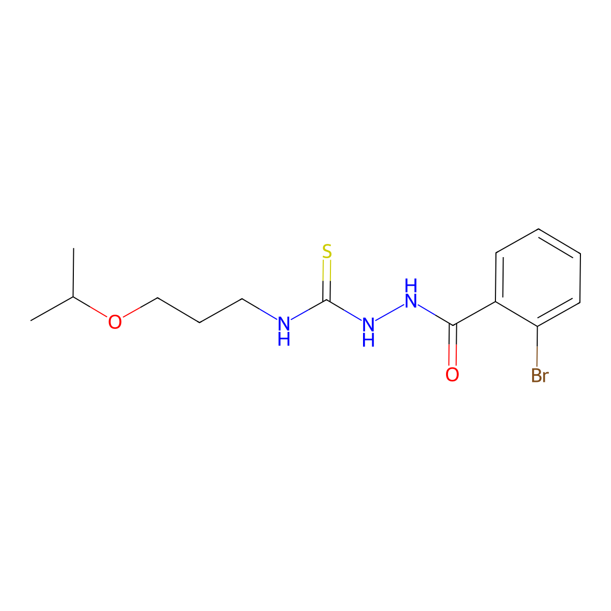 1-[(2-Bromobenzoyl)amino]-3-(3-propan-2-yloxypropyl)thiourea molecular structure, CAS 708285-72-7