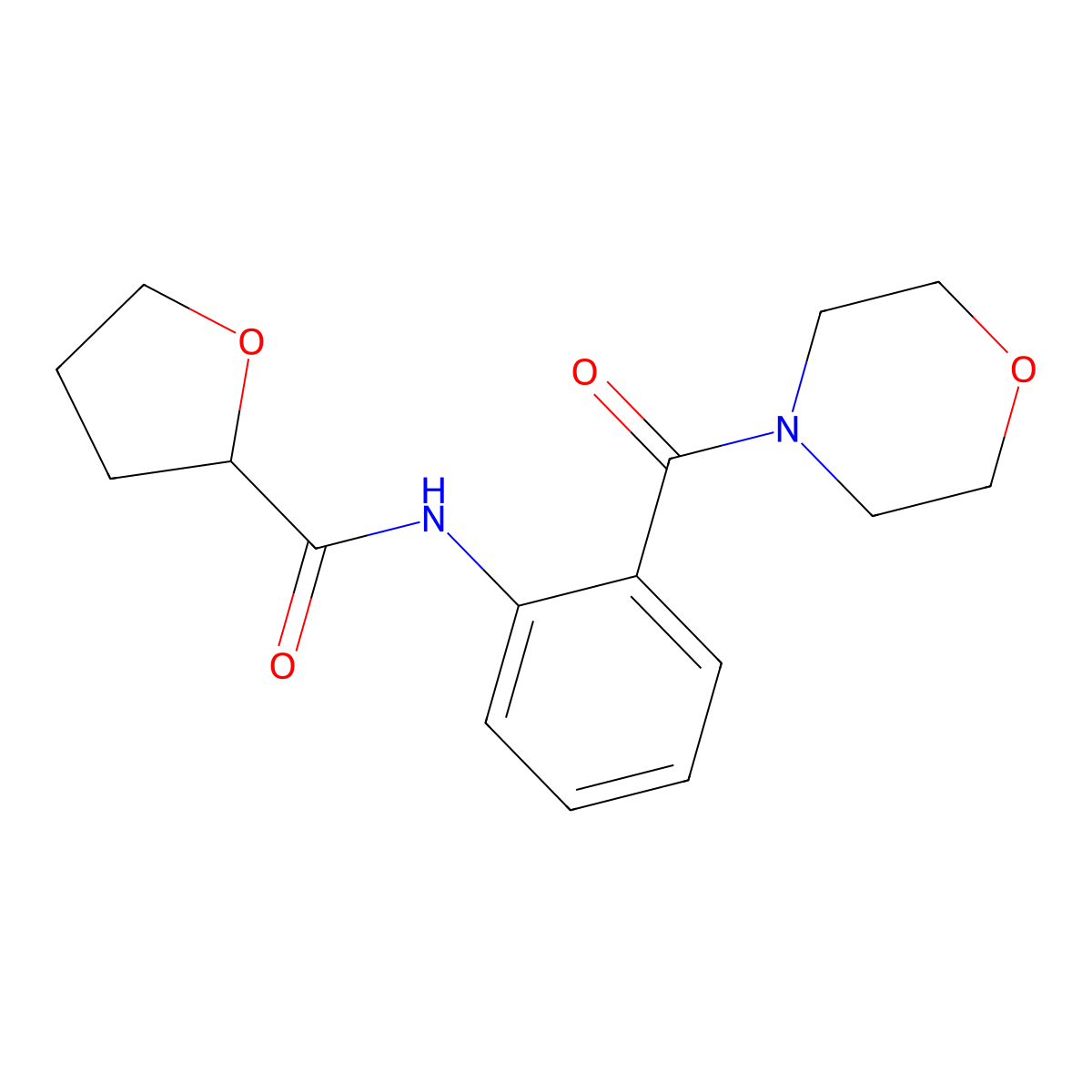 N-[2-(morpholine-4-carbonyl)phenyl]oxolane-2-carboxamide molecular structure, CAS 708286-47-9