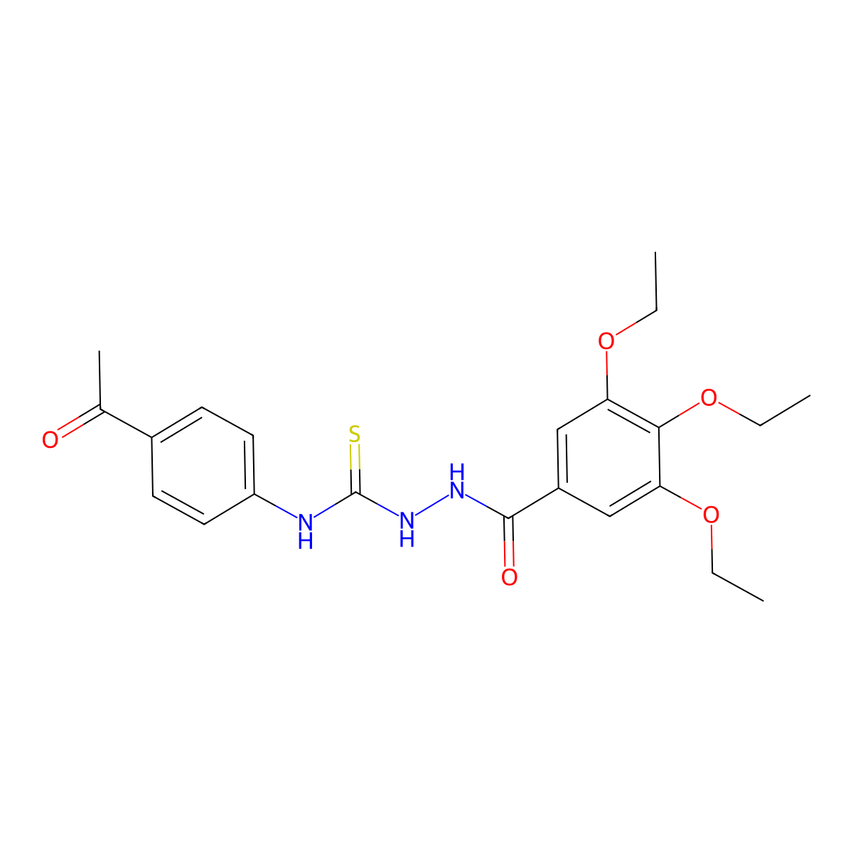 1-(4-Acetylphenyl)-3-[(3,4,5-triethoxybenzoyl)amino]thiourea molecular structure, CAS 708288-47-5