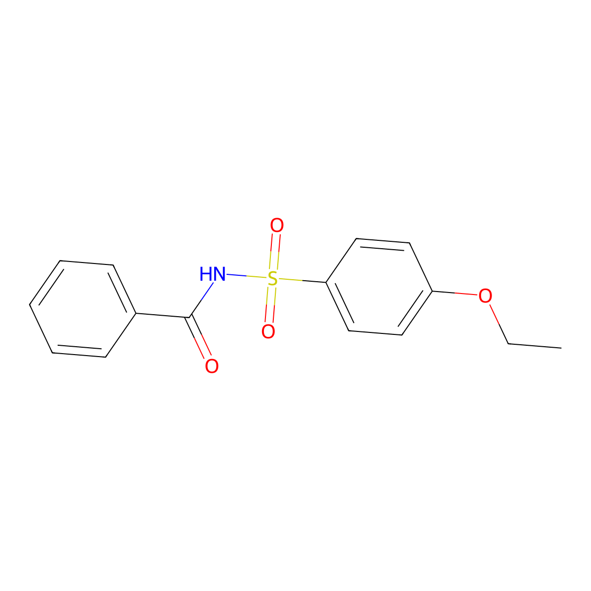 N-(4-ethoxybenzenesulfonyl)benzamide molecular structure, CAS 708290-01-1