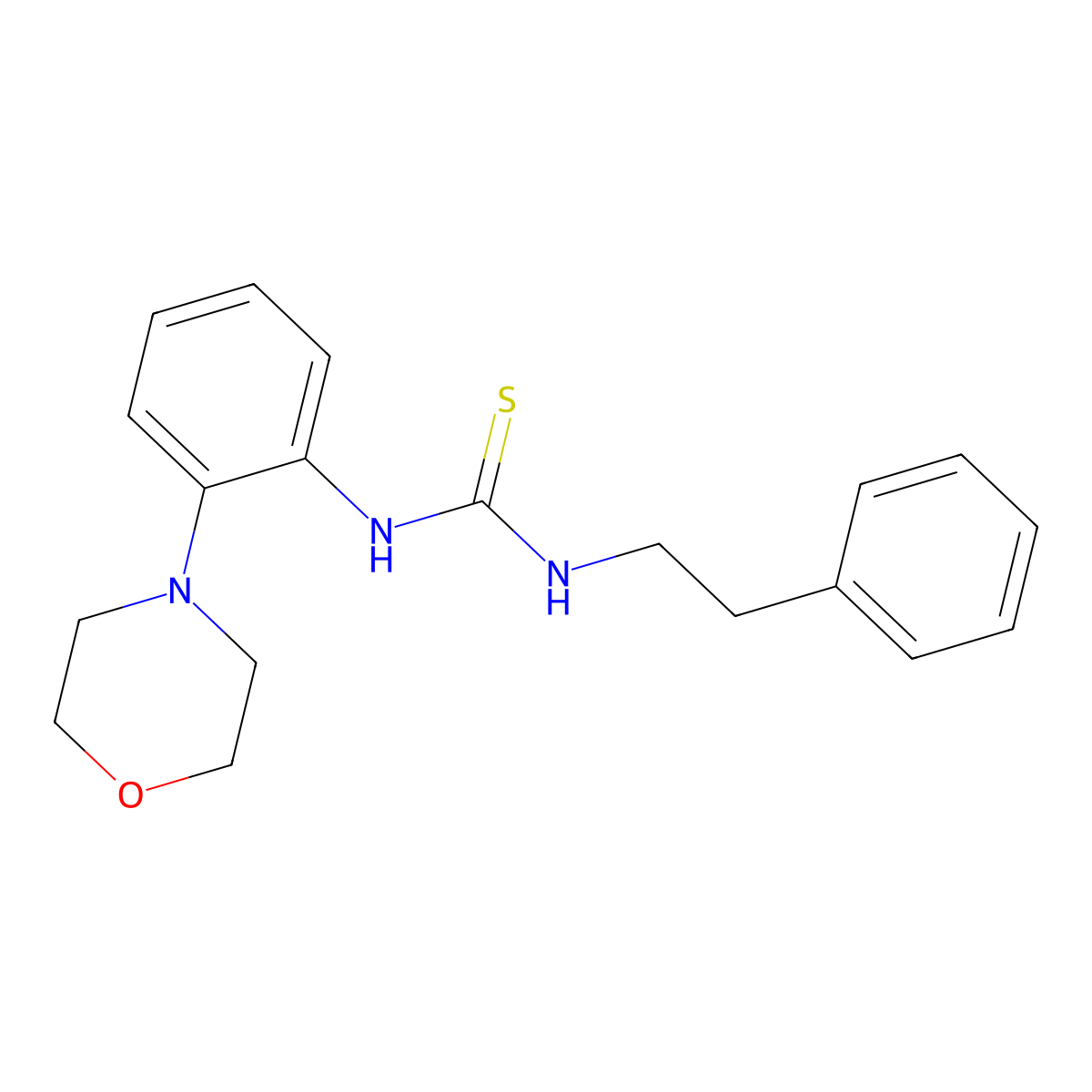 1-[2-(Morpholin-4-yl)phenyl]-3-(2-phenylethyl)thiourea molecular structure, CAS 708291-45-6