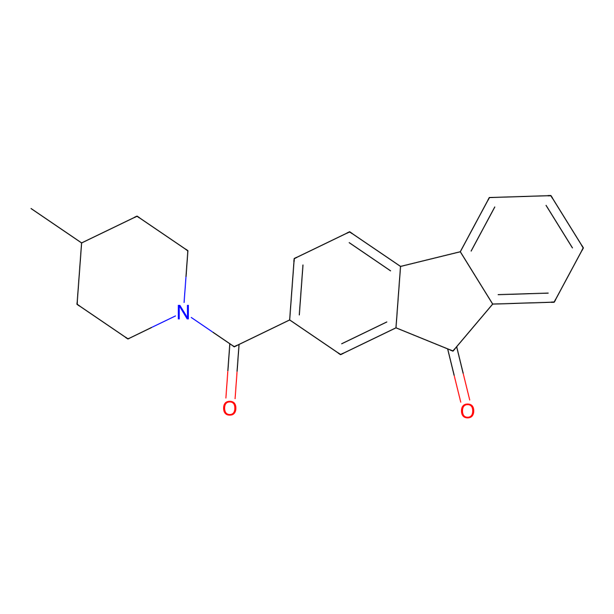 2-(4-Methyl-piperidine-1-carbonyl)-fluoren-9-one molecular structure, CAS 708293-91-8