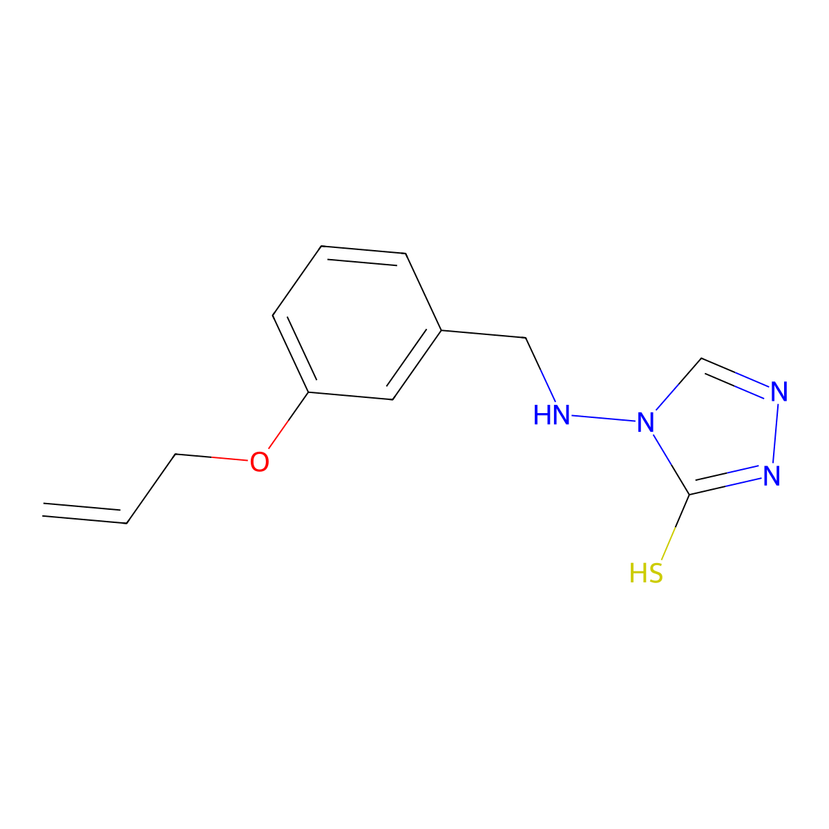 4-(3-Allyloxy-benzylamino)-4H-[1,2,4]triazole-3-thiol molecular structure, CAS 708294-32-0