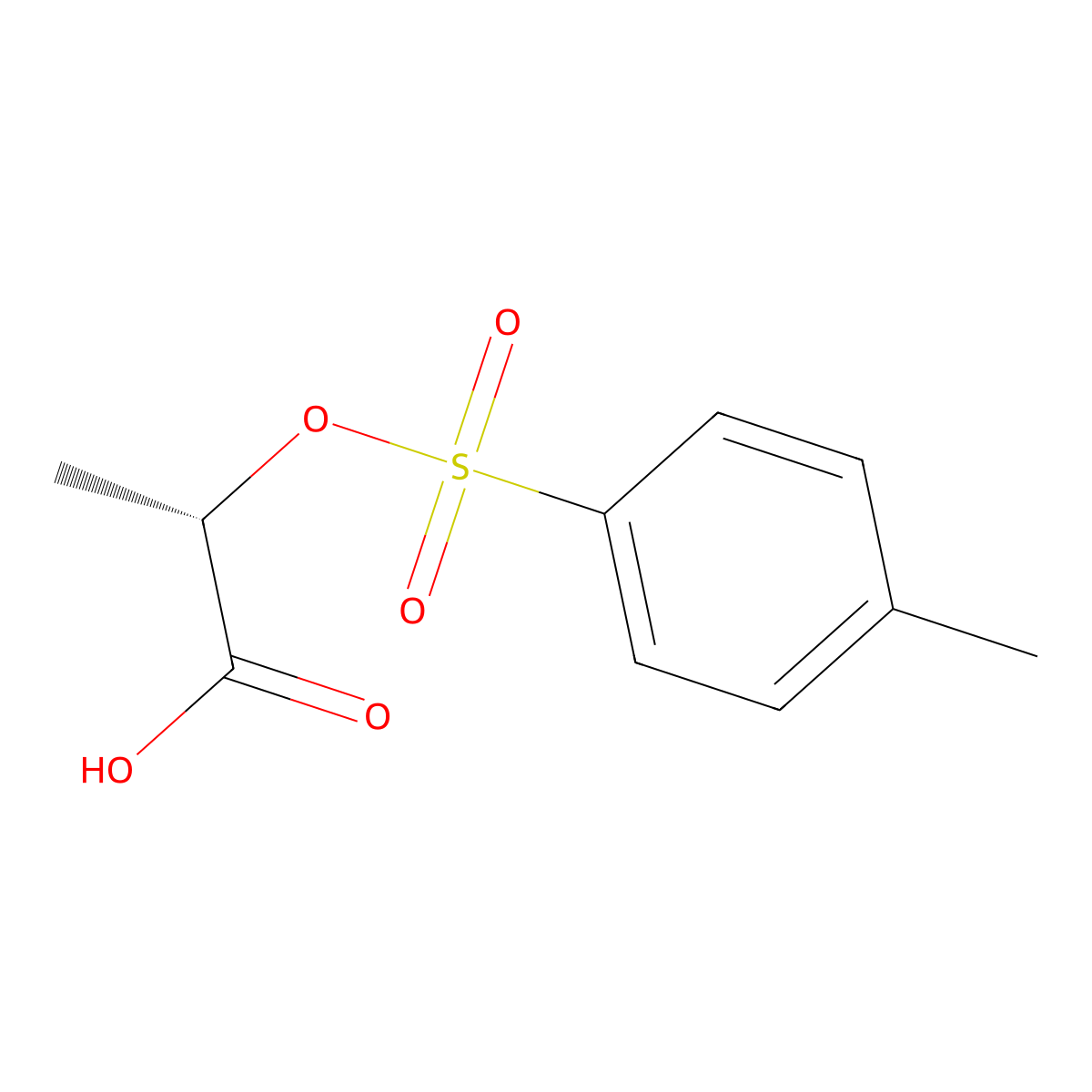 (S)-2-(Toluene-4-sulfonyloxy)-propionic acid molecular structure, CAS 70836-98-5