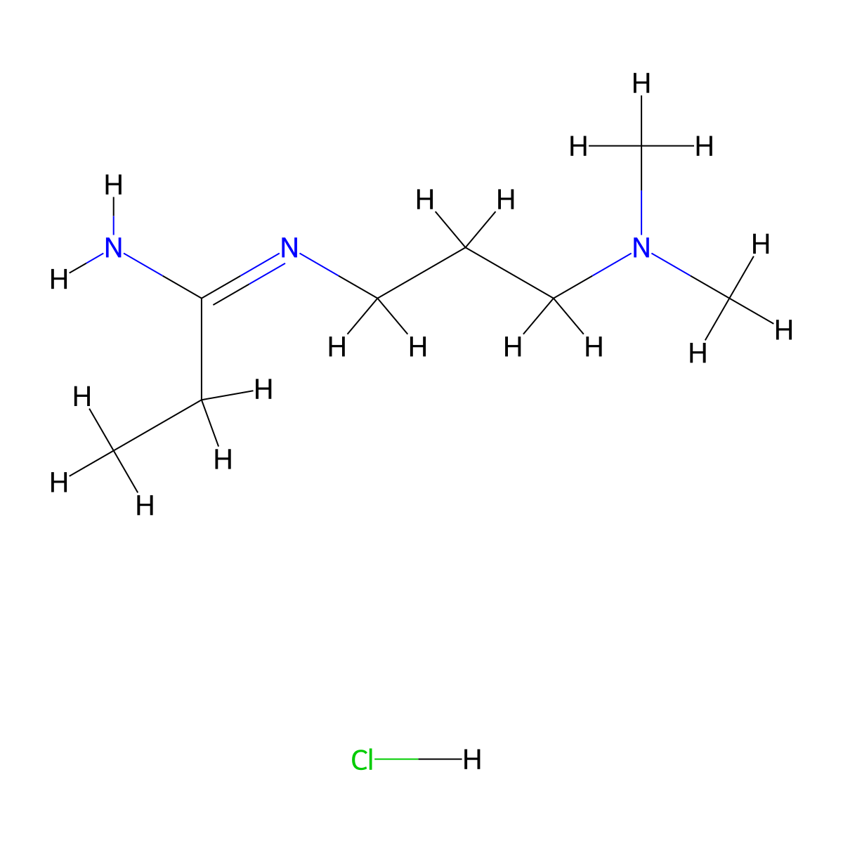 (3-(Dimethylamino)propyl)ethylcarbodiimide hydrochloride molecular structure, CAS 7084-11-9