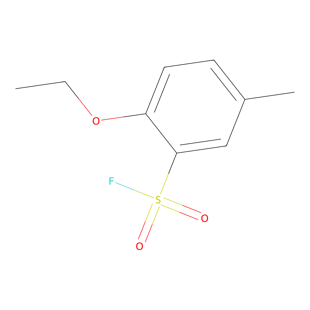 2-Ethoxy-5-methylbenzene-1-sulfonyl fluoride molecular structure, CAS 70840-28-7
