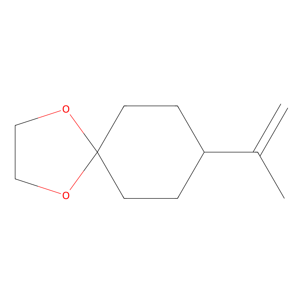 8-Isopropenyl-1,4-dioxaspiro[4.5]decane molecular structure, CAS 70850-38-3