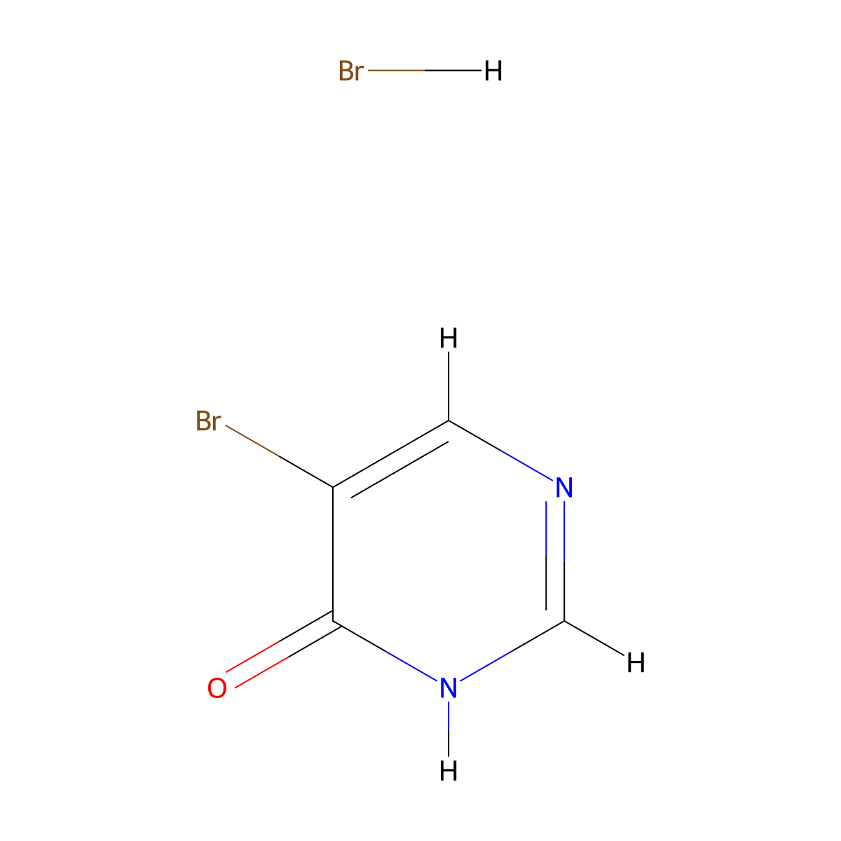 5-Bromo-4(3H)-pyrimidone Hydrobromide molecular structure, CAS 70850-67-8