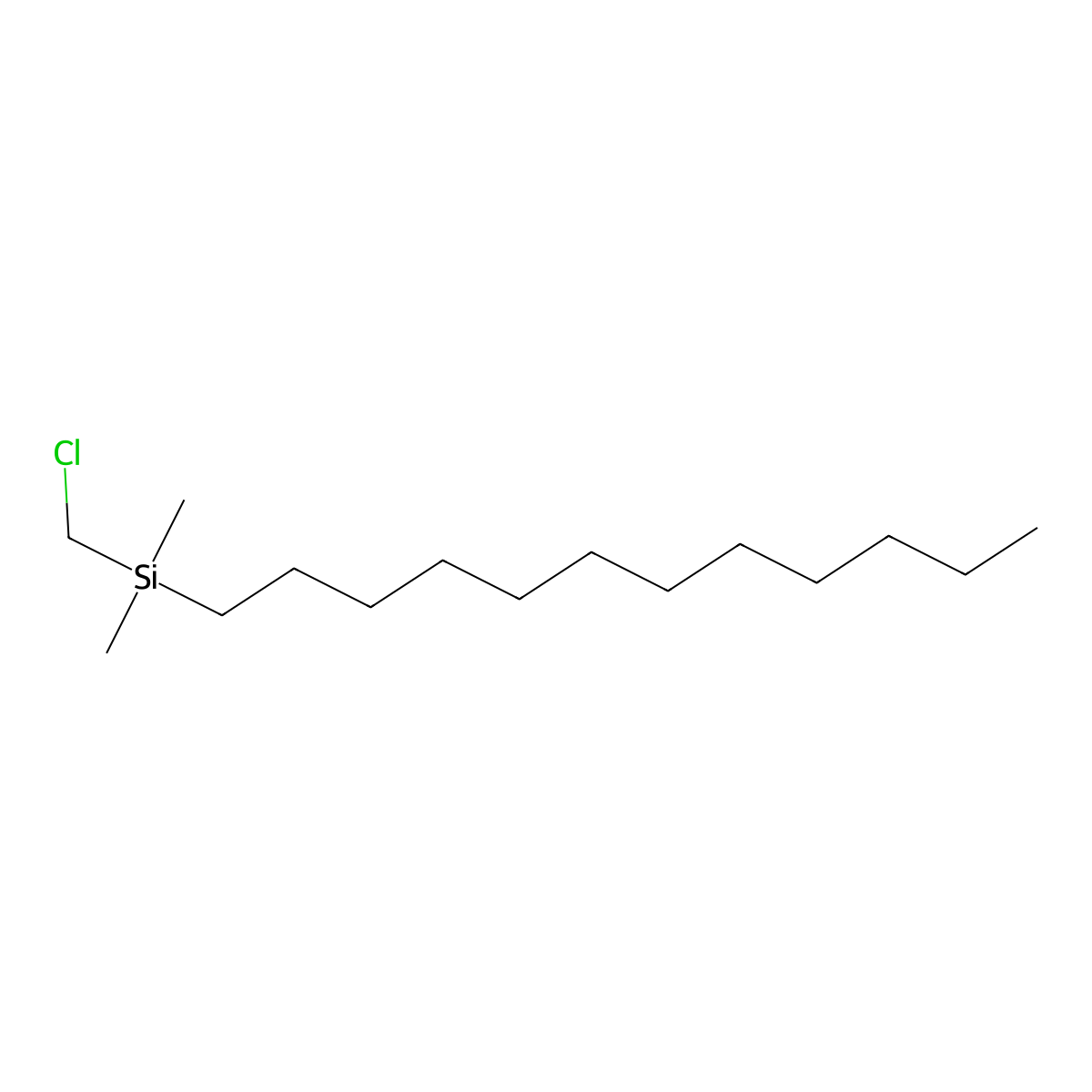 Silane, (chloromethyl)dodecyldimethyl- molecular structure, CAS 70851-47-7