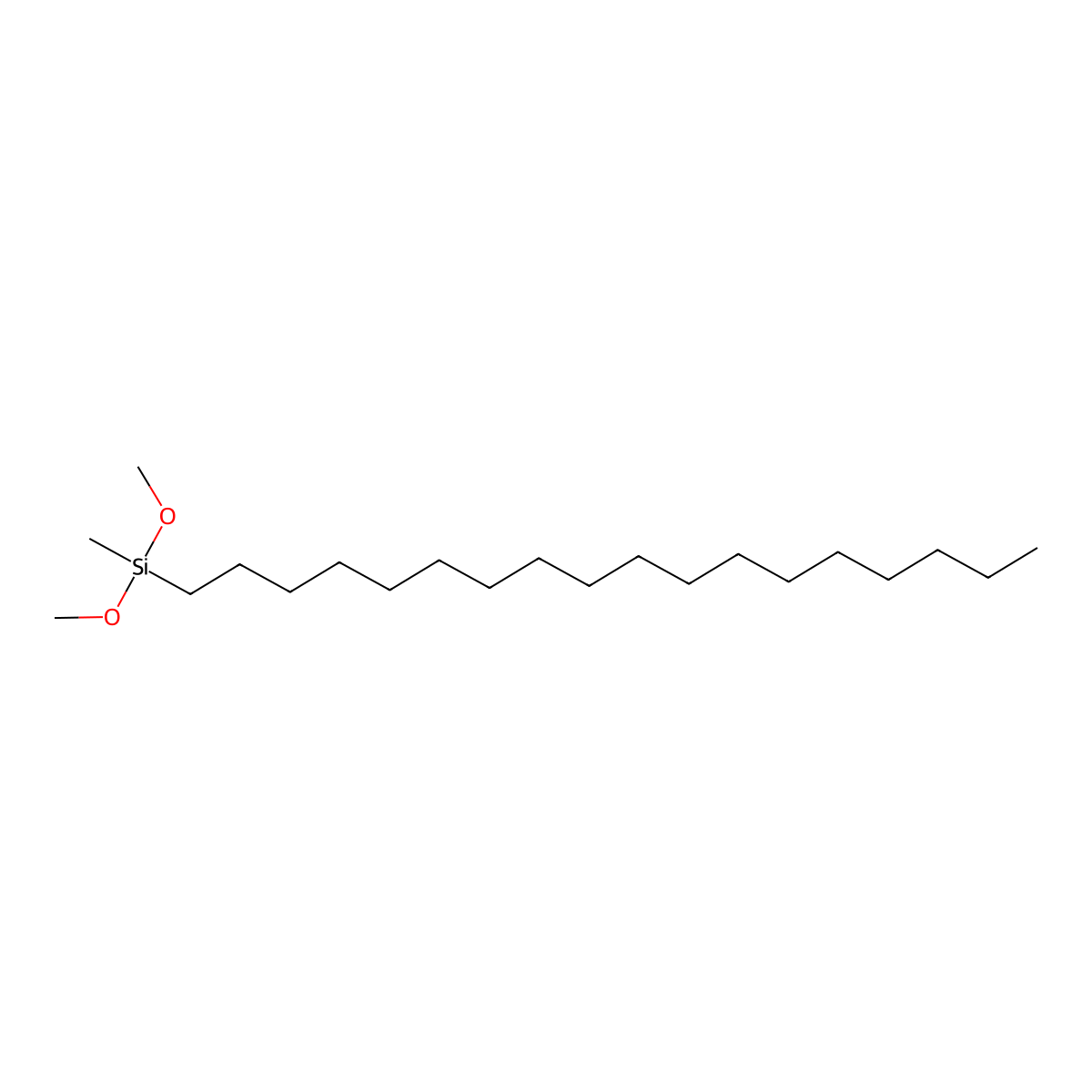 Silane, dimethoxymethyloctadecyl- molecular structure, CAS 70851-50-2
