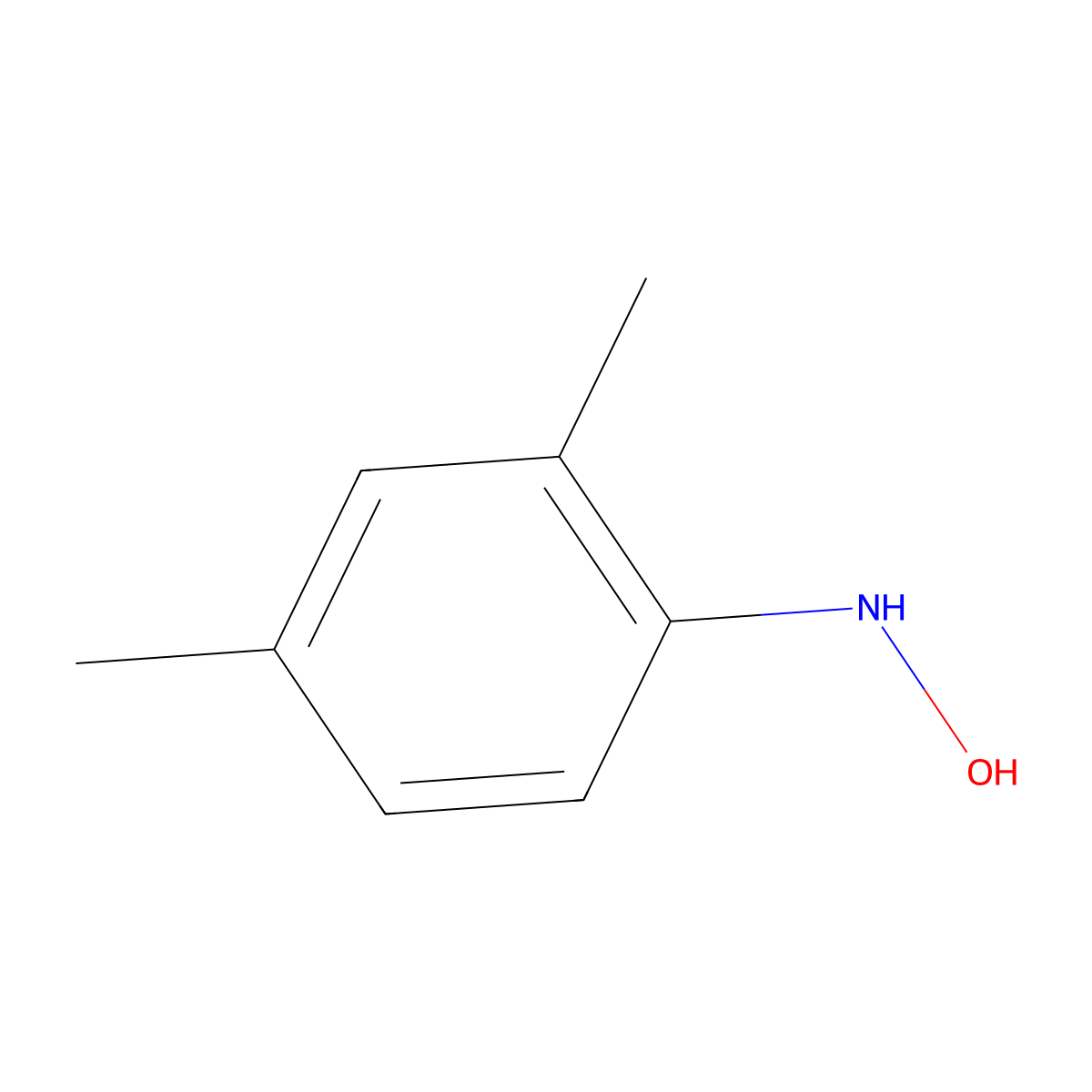 2,4-Dimethylphenylhydroxylamine molecular structure, CAS 70853-94-0