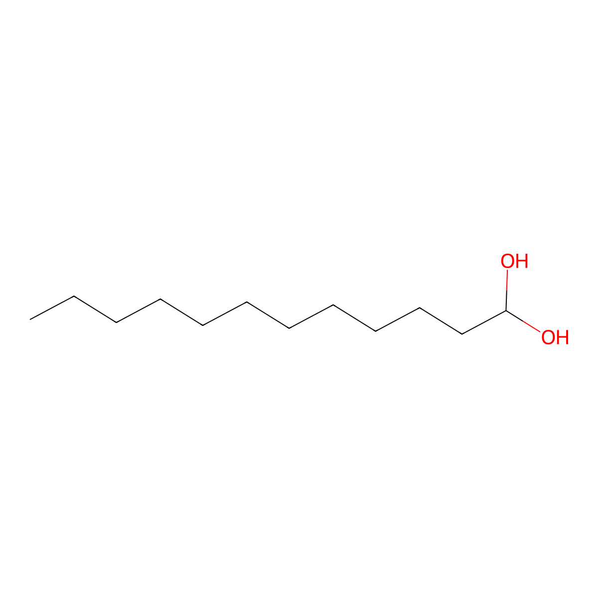 Dodecanediol molecular structure, CAS 70859-33-5