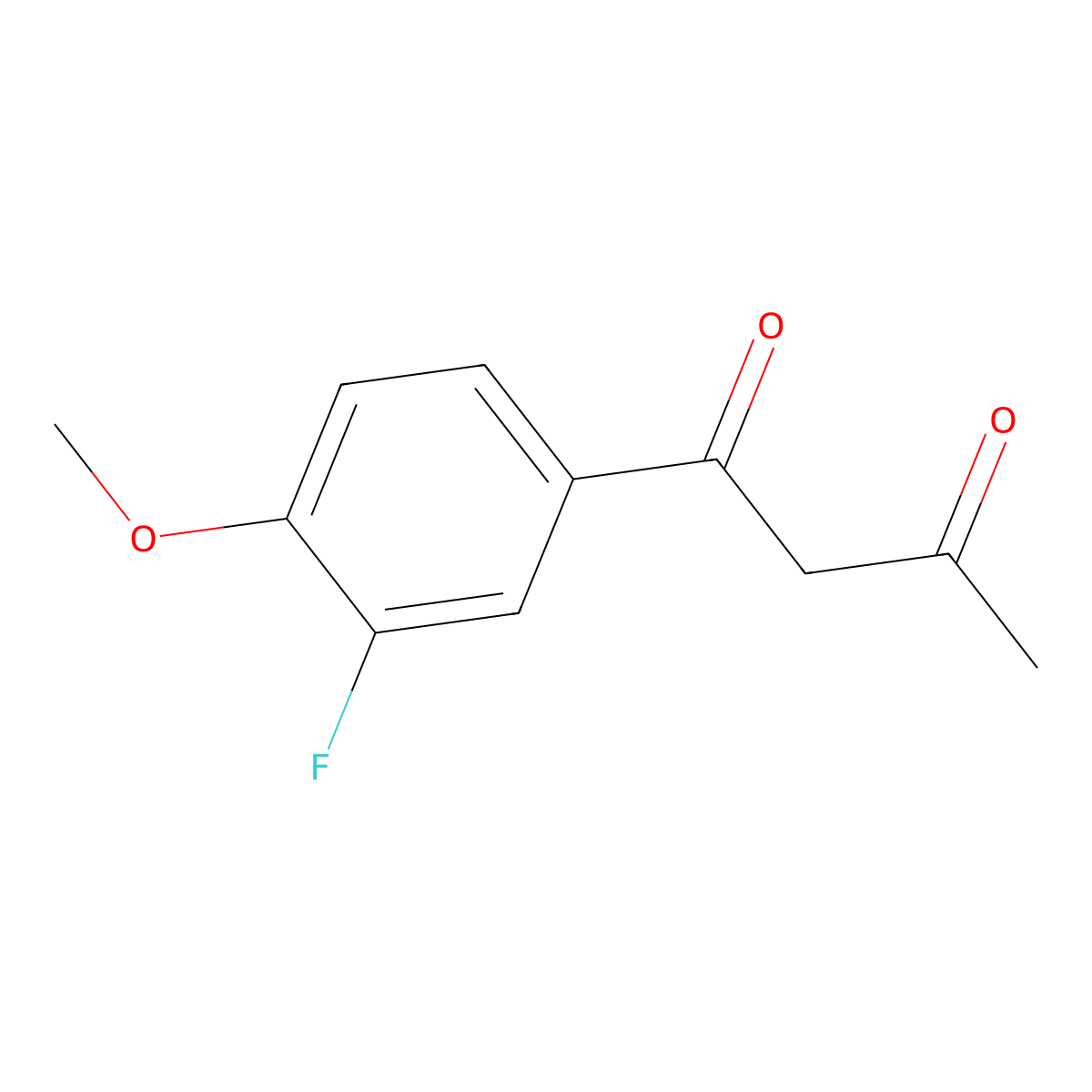 1-(3-Fluoro-4-methoxyphenyl)butane-1,3-dione molecular structure, CAS 70862-64-5