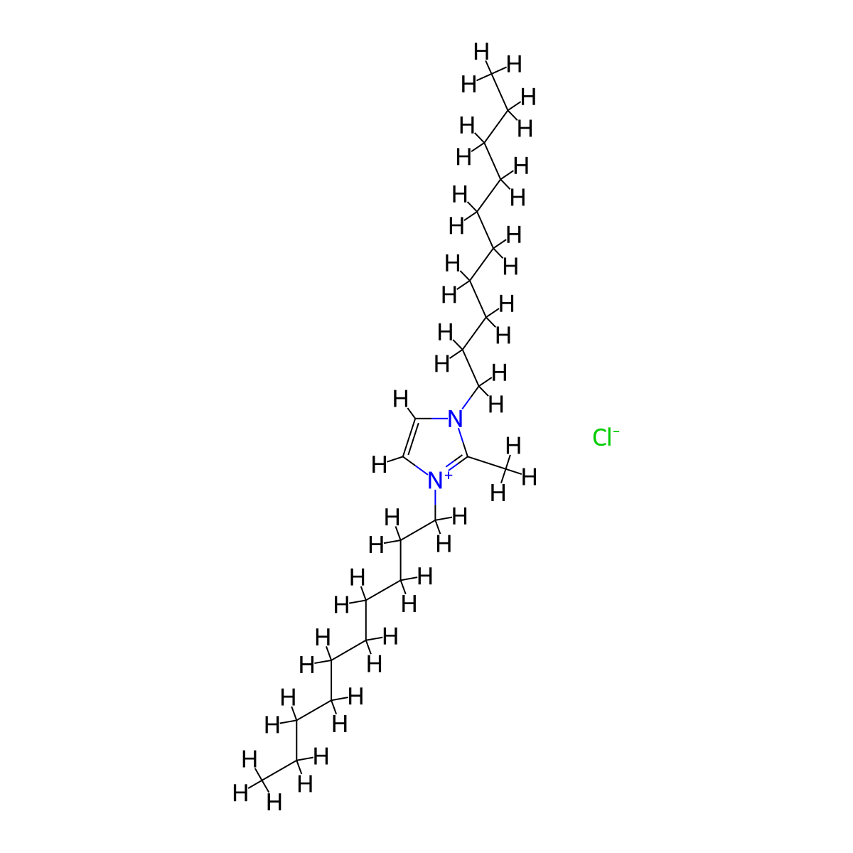 1,3-Didecyl-2-methyl-1H-imidazolium chloride molecular structure, CAS 70862-65-6