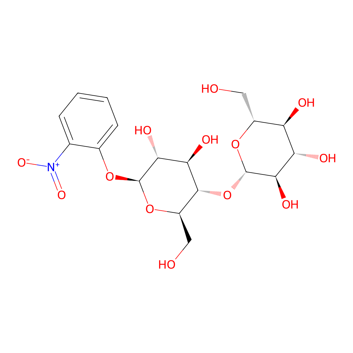 O-Nitrophenylbeta-D-cellobioside molecular structure, CAS 70867-33-3