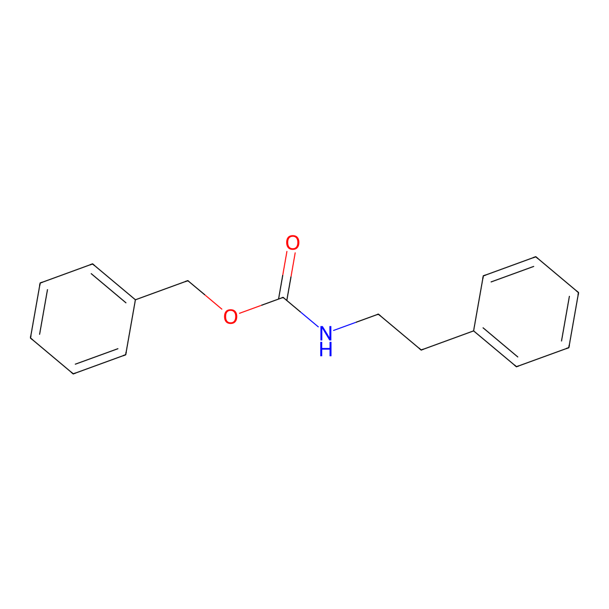 Benzyl phenethylcarbamate molecular structure, CAS 70867-38-8
