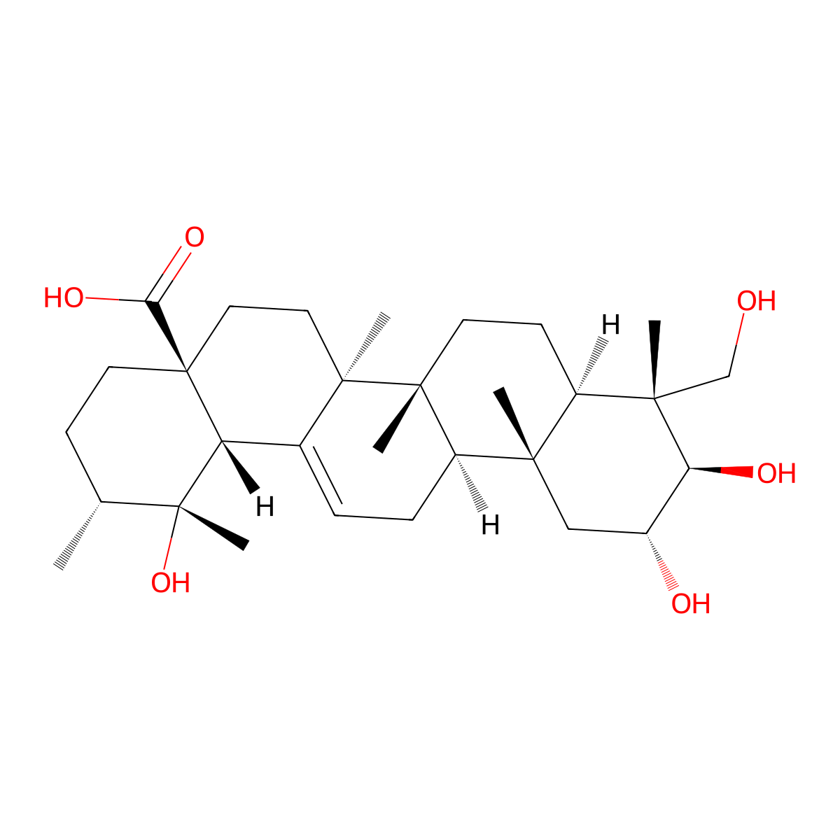 19Alpha-Hydroxyasiatic Acid molecular structure, CAS 70868-78-9