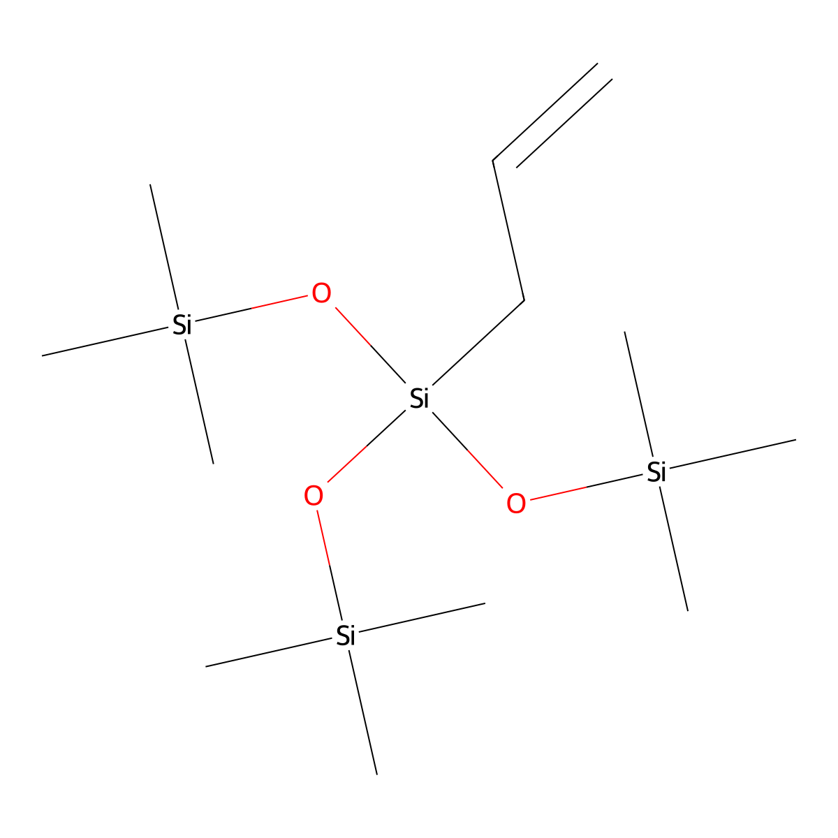 Allyltris(trimethylsilyloxy)silane molecular structure, CAS 7087-21-0