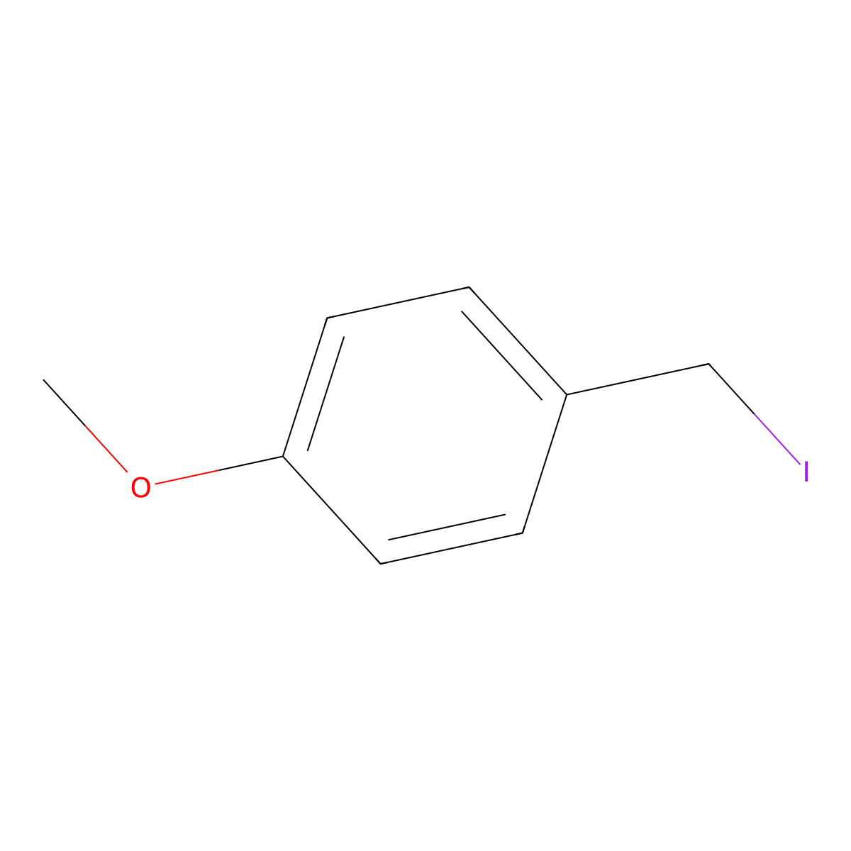 p-Methoxybenzyl iodide molecular structure, CAS 70887-29-5