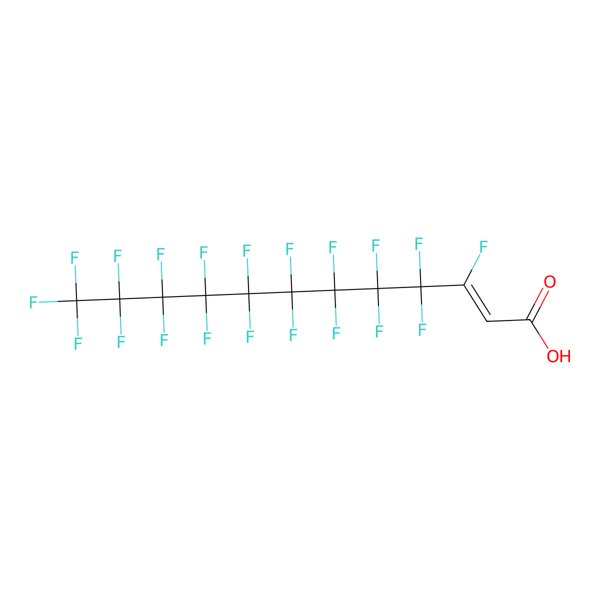 2H-Perfluoro-2-dodecenoate molecular structure, CAS 70887-94-4