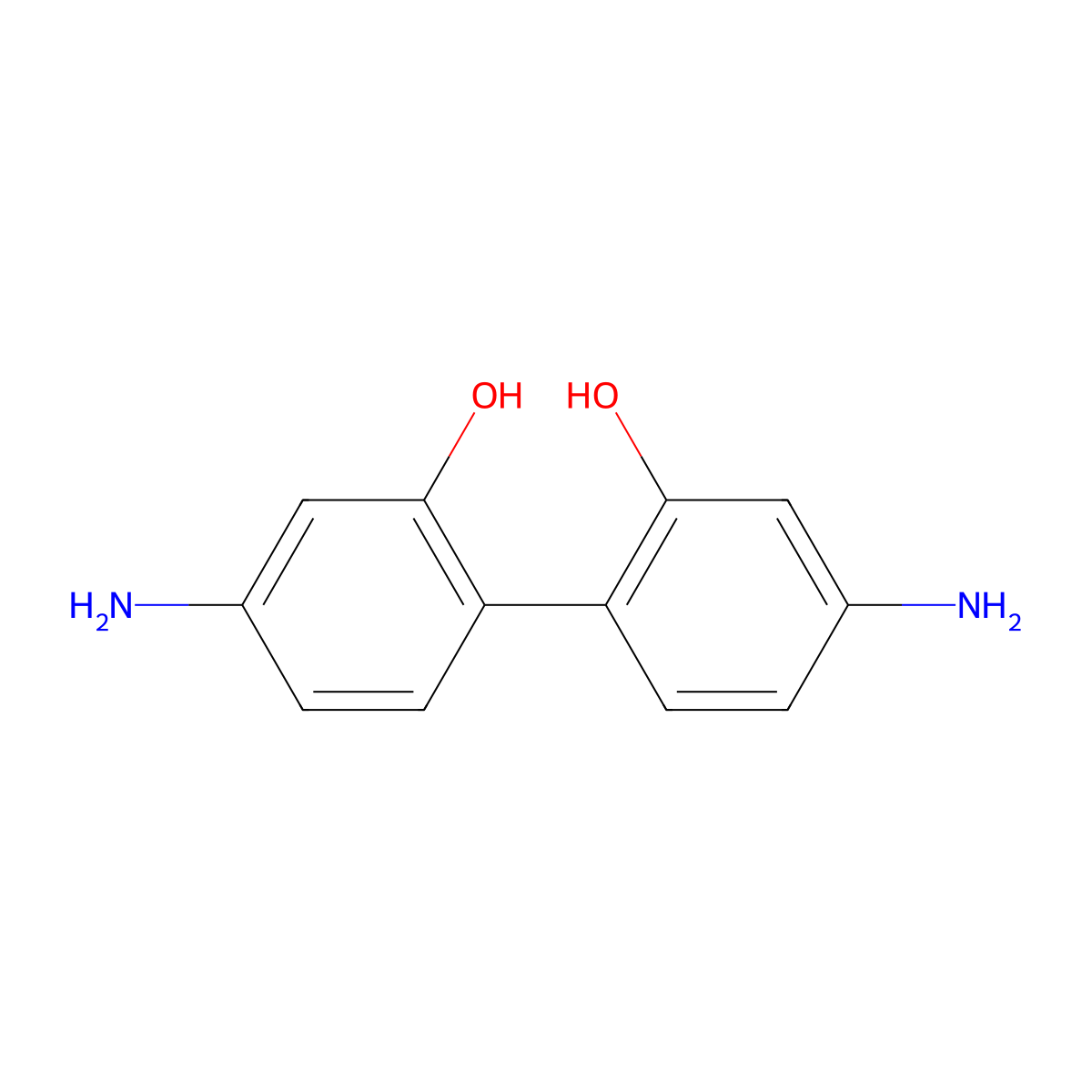 5-Amino-2-(4-amino-2-hydroxy-phenyl)phenol molecular structure, CAS 70894-13-2