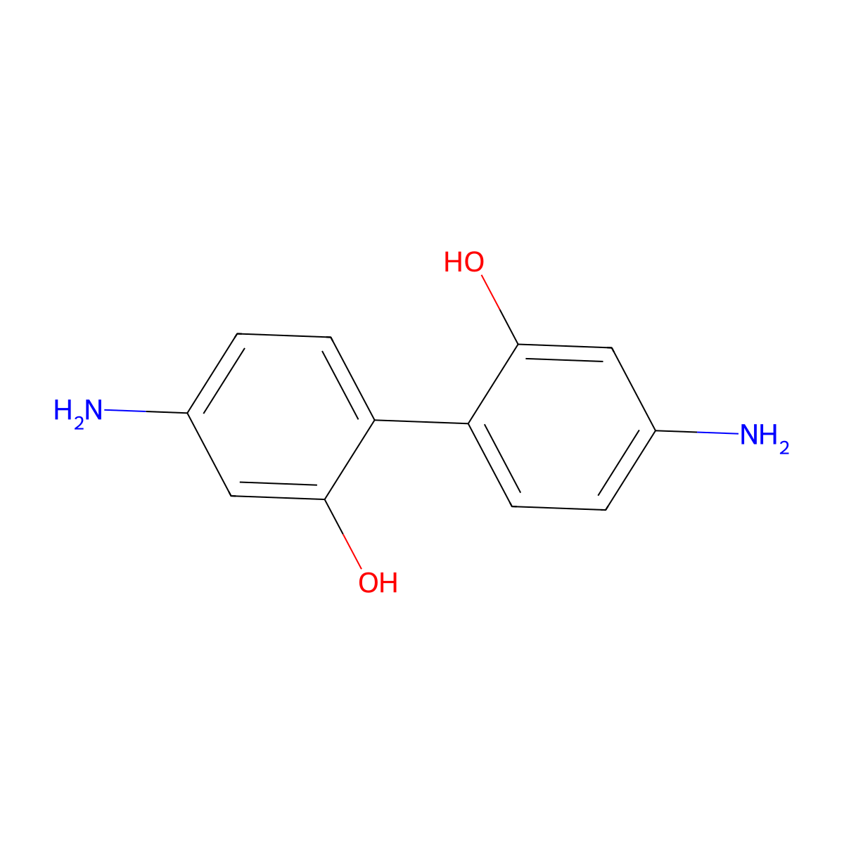 5-Amino-2-(4-amino-2-hydroxy-phenyl)phenol molecular structure, CAS 70894-13-2